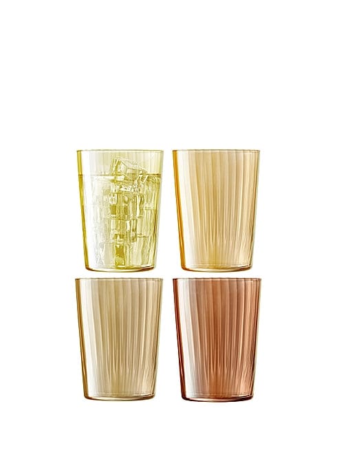 LSA Gems Tumbler Assorted Amber x 4