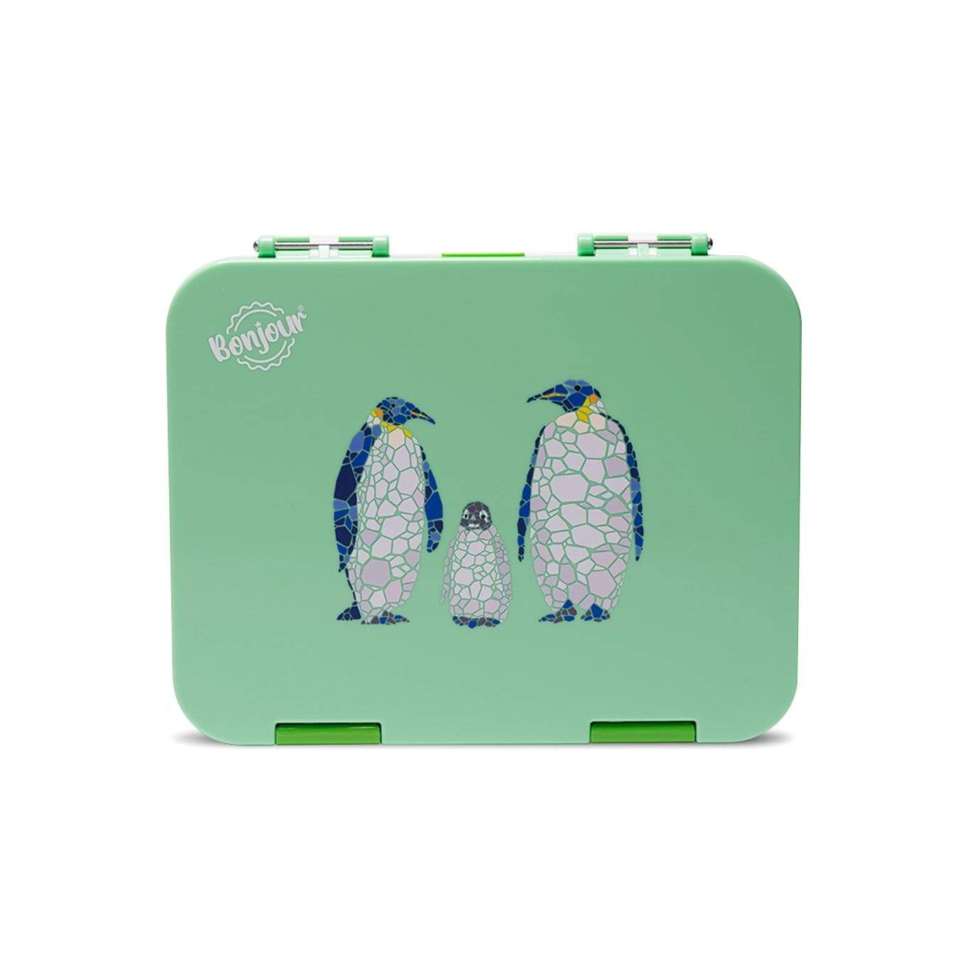 BONJOUR LUNCH BOX GREEN PENGUIN - 06TIB61