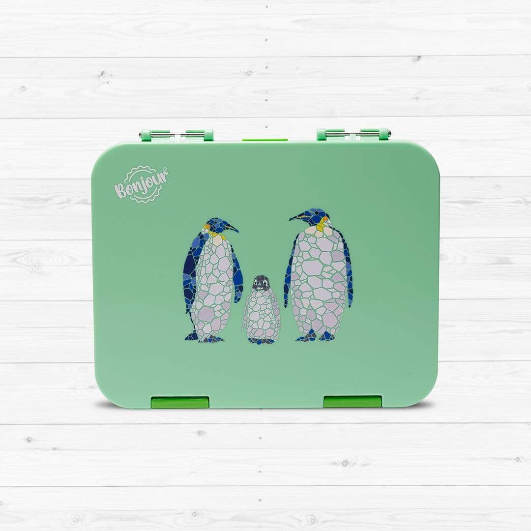 BONJOUR LUNCH BOX GREEN PENGUIN - 06TIB61