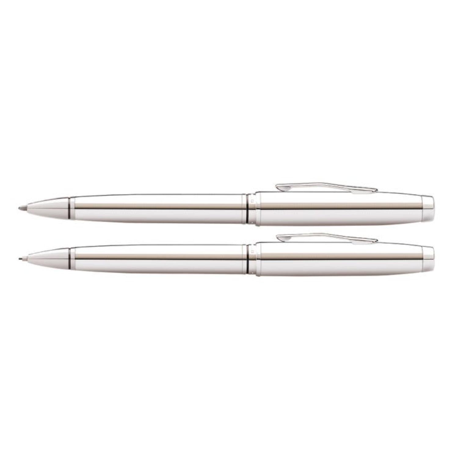 CROSS Coventry Polished Chrome Pen and Pencil Gift Set - AT0661-7