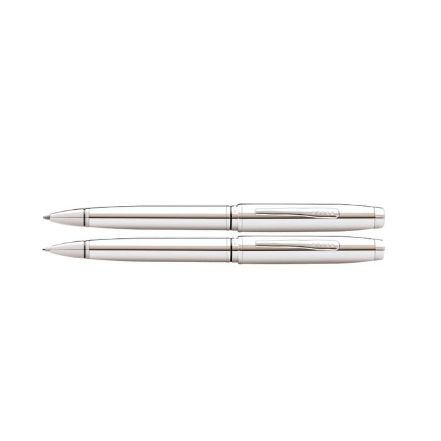 CROSS Coventry Polished Chrome Pen and Pencil Gift Set - AT0661-7