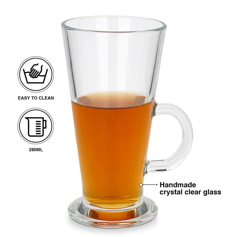 Fissman 2 Piece Mugs For Latte 280 Ml Glass