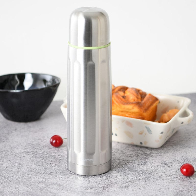 Fissman Double Wall Vacuum Flask 1000 Ml Stainless Steel