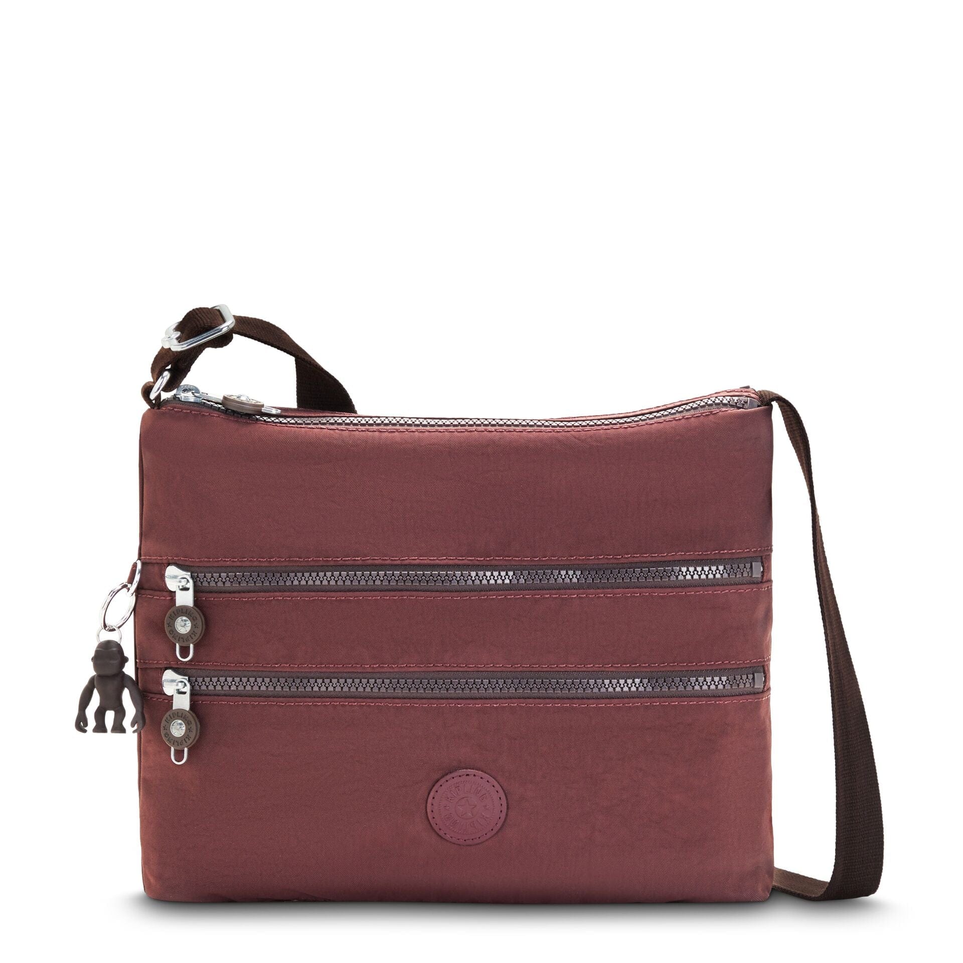 KIPLING-Alvar-Medium crossbody-Mahogany-13335-V50