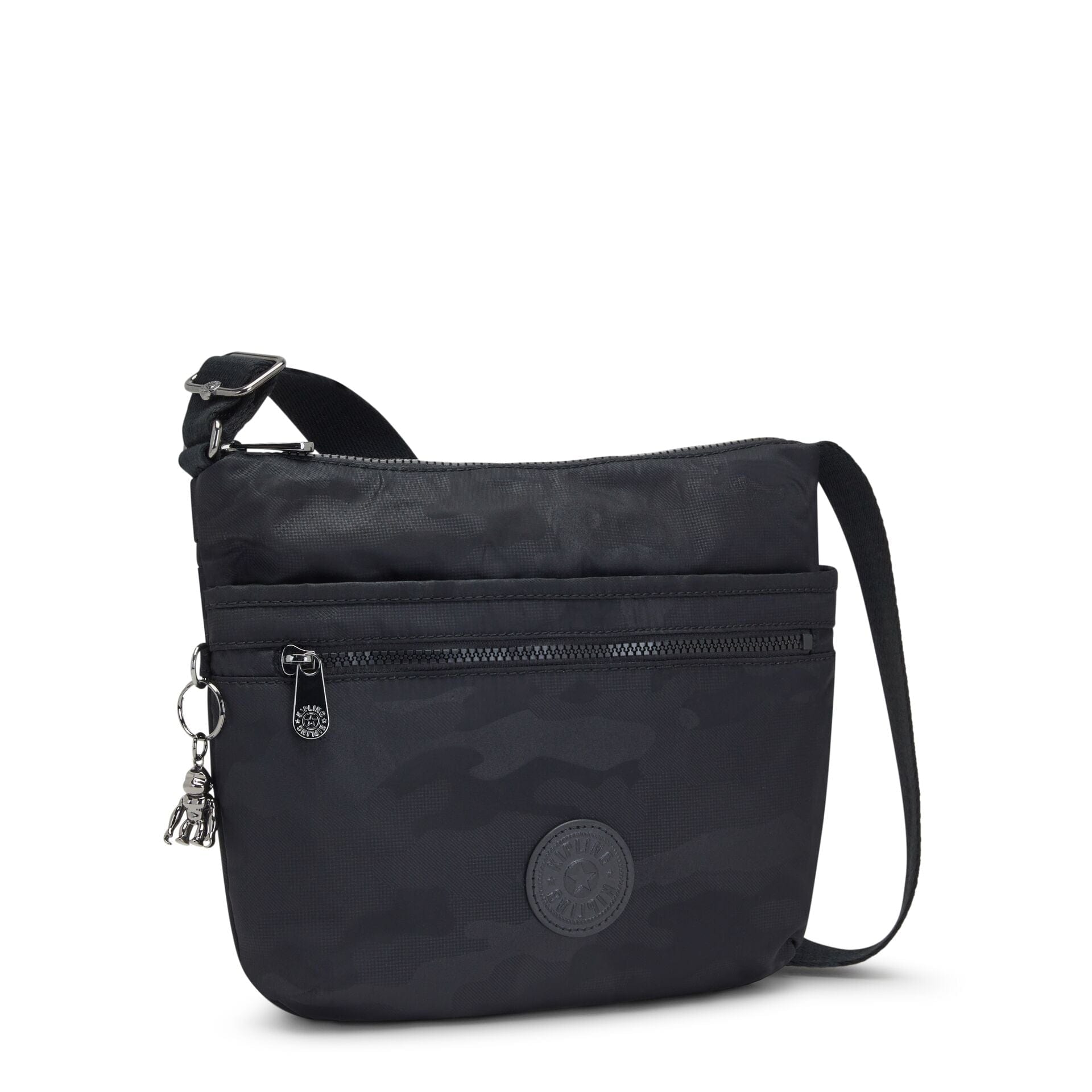 Kipling Arto Black Camo Emb Medium Crossbody Bag C2I2520-X42