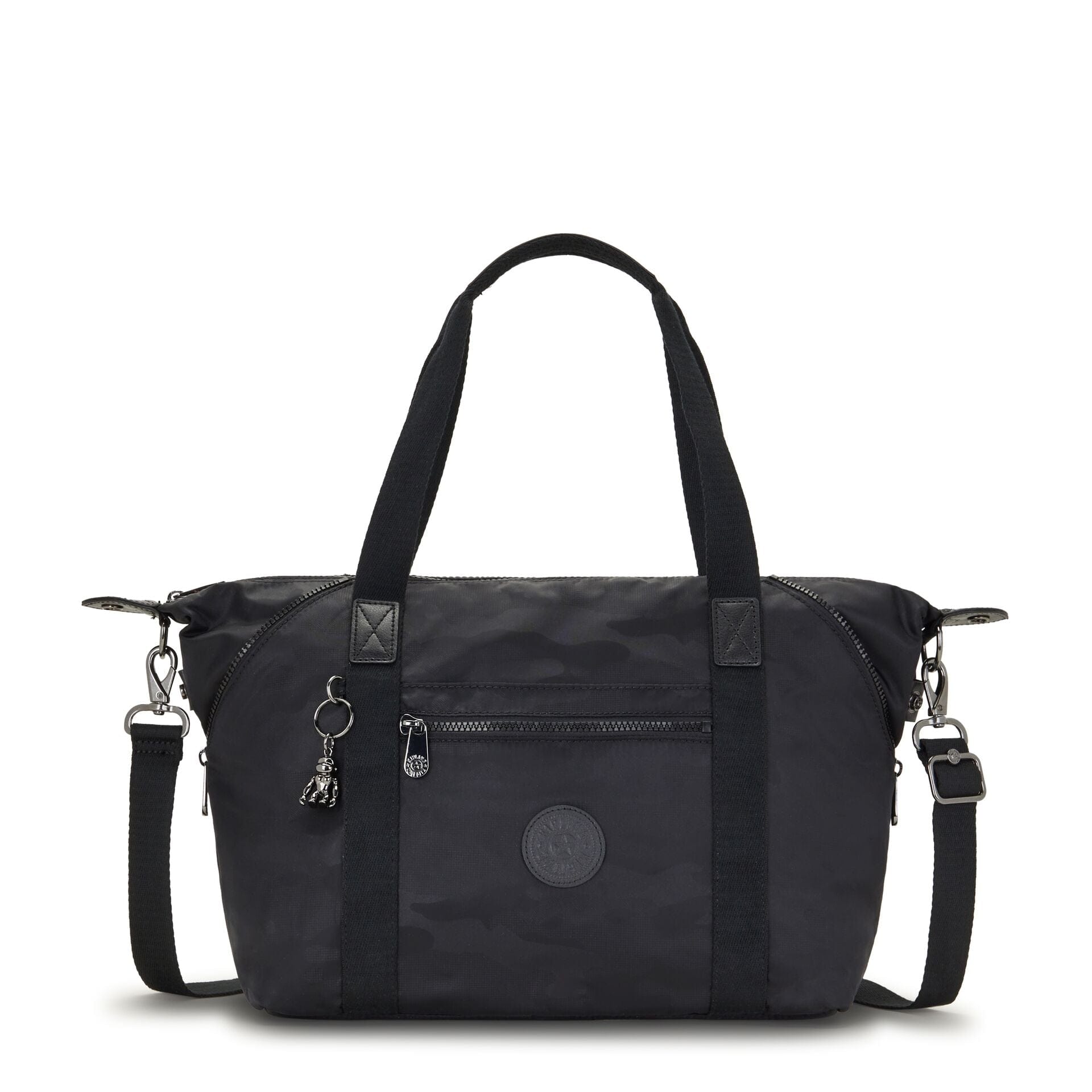 KIPLING-Art-Medium Tote-Black Camo Emb-I2527-X42