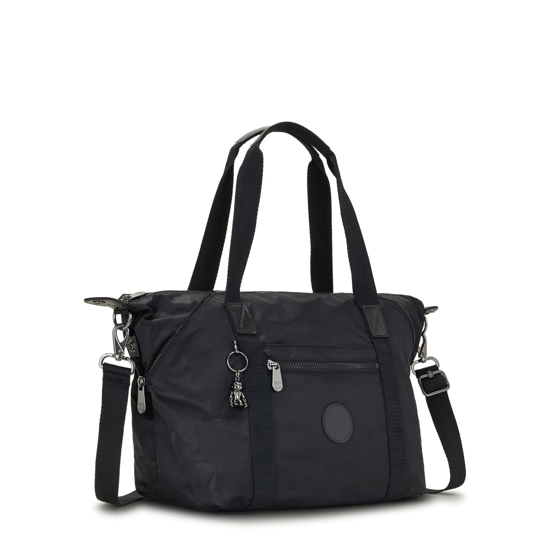 Kipling Art Black Camo Emb Medium Tote Bag C2I2527-X42