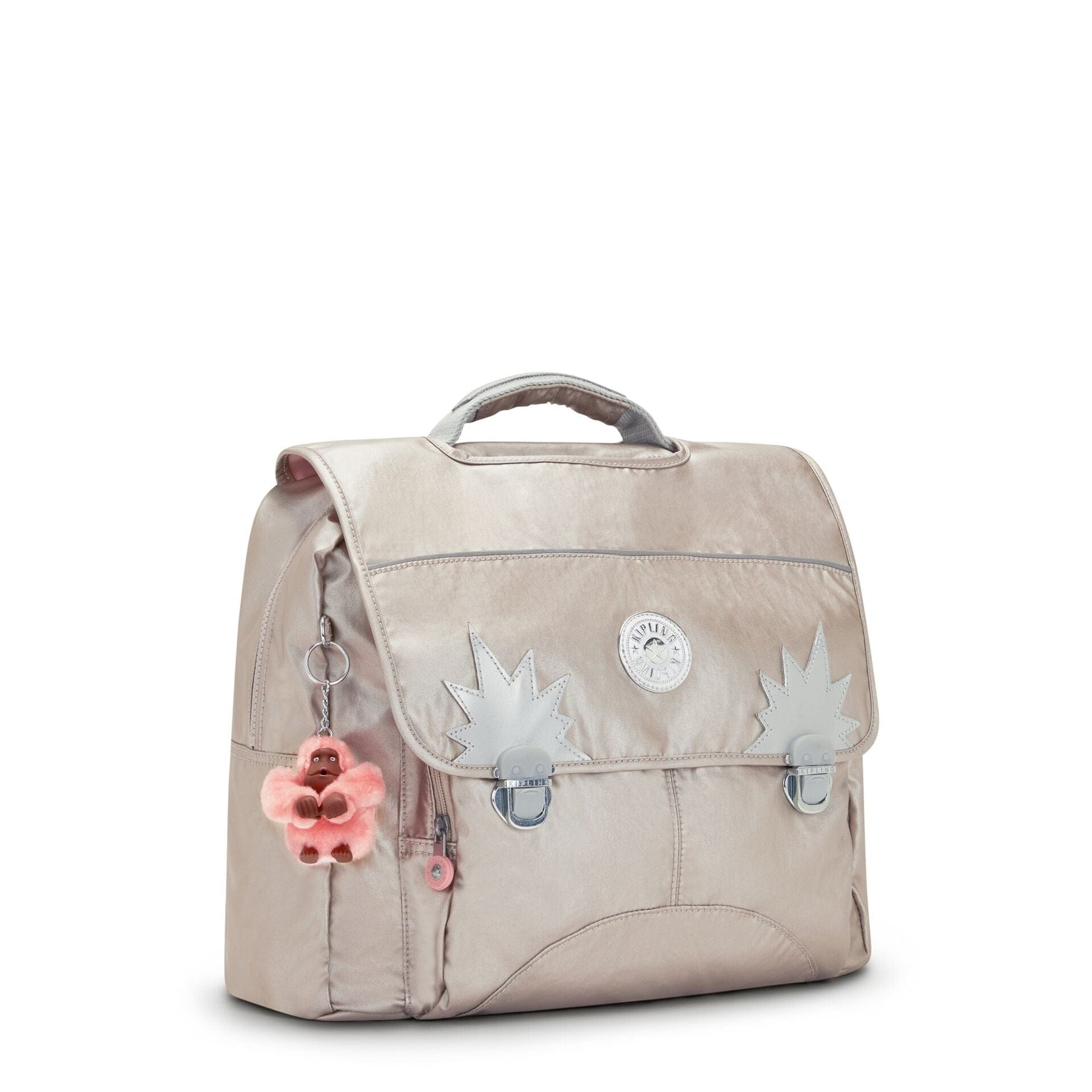 KIPLING-Iniko-Medium backpack (with laptop protection)-Soft Met Glow-I ...