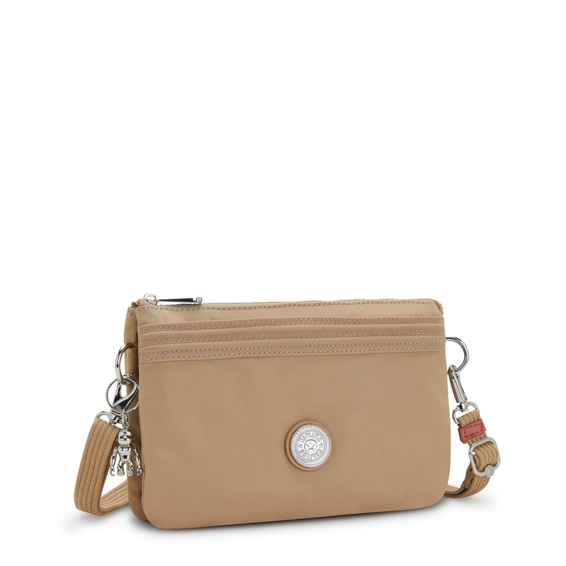 Kipling Riri Natural Bge Cc Large Pouch with Crossbody Strap C2I3990-Y91