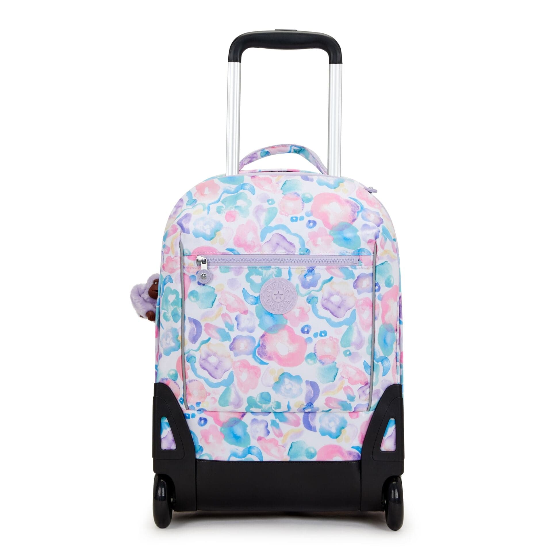 Kipling-Sari-Kids' Large Wheeled Backpack With Laptop Compartment-Aqua