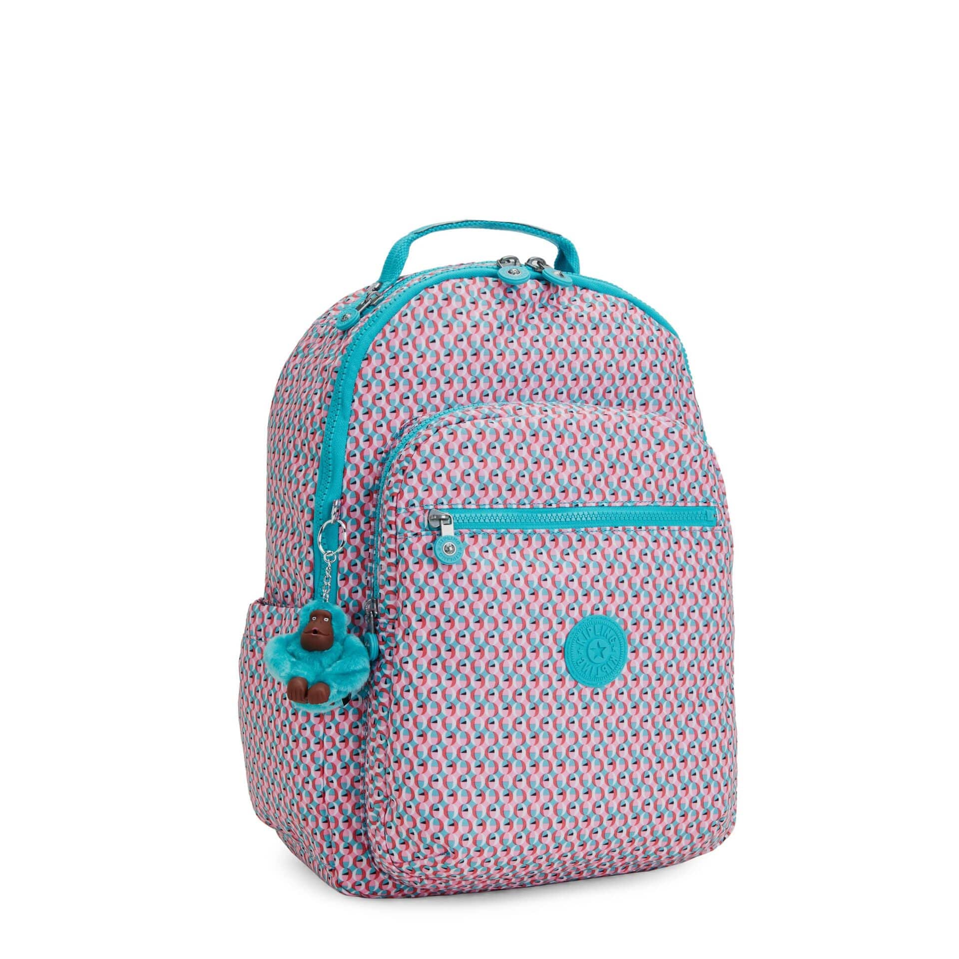 Kipling Seoul Poppy Geo Large Backpack C2I4851-V64