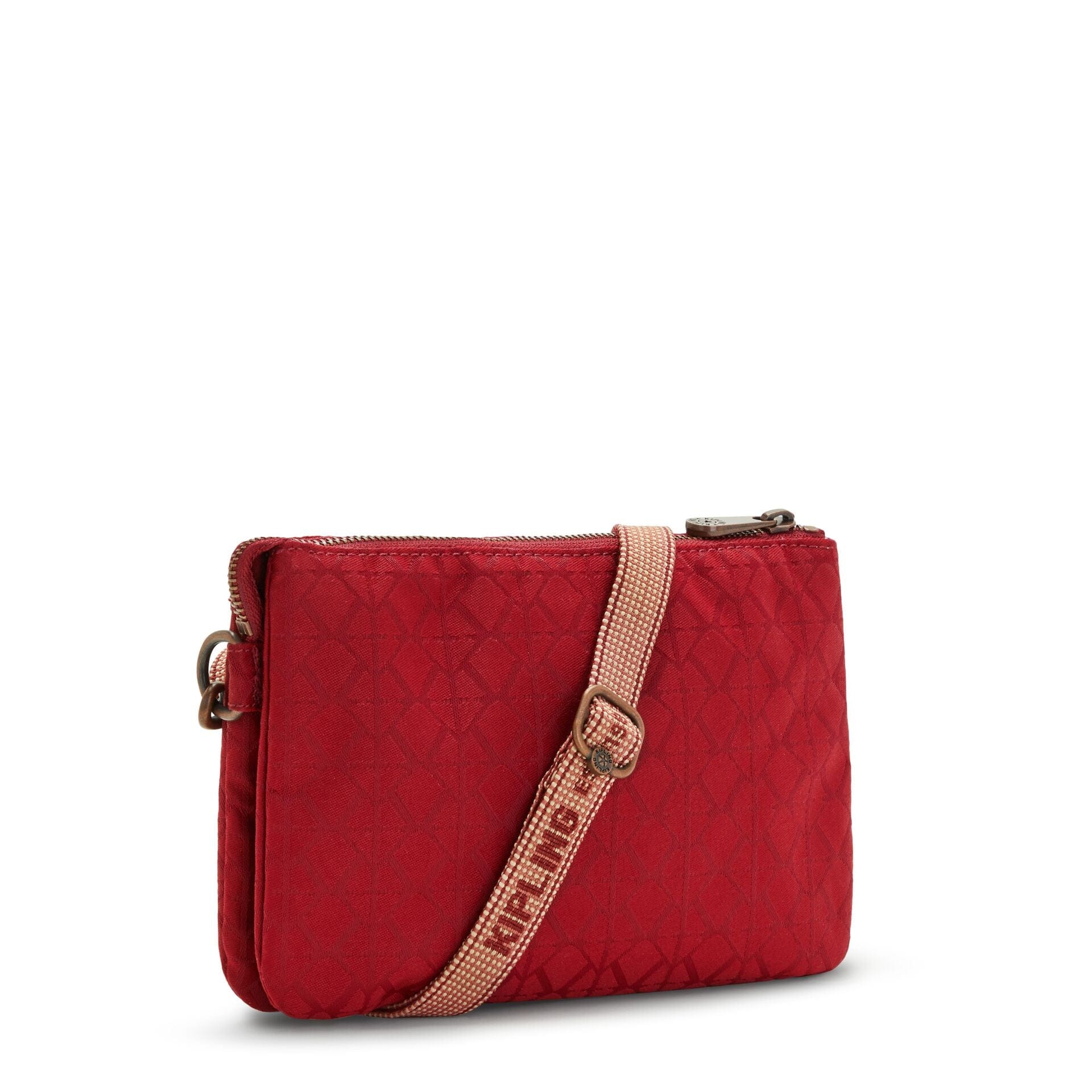 Kipling Riri Sign Red Mu Large Pouch with Crossbody Strap C2I5018-V92