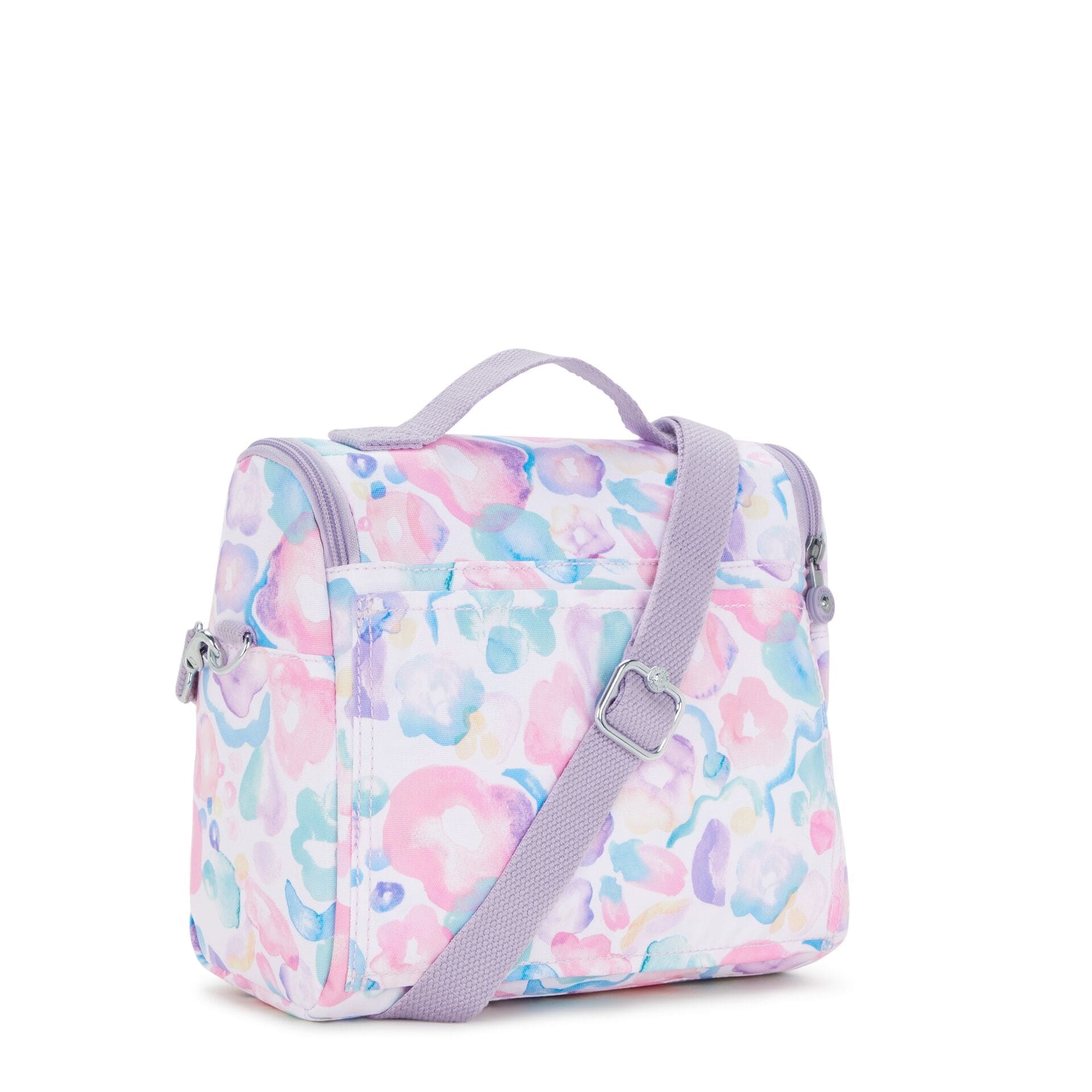 Kipling New Kichirou Aqua Flowers Large Lunch Bag with Trolley Sleeve C2I5749-2FW