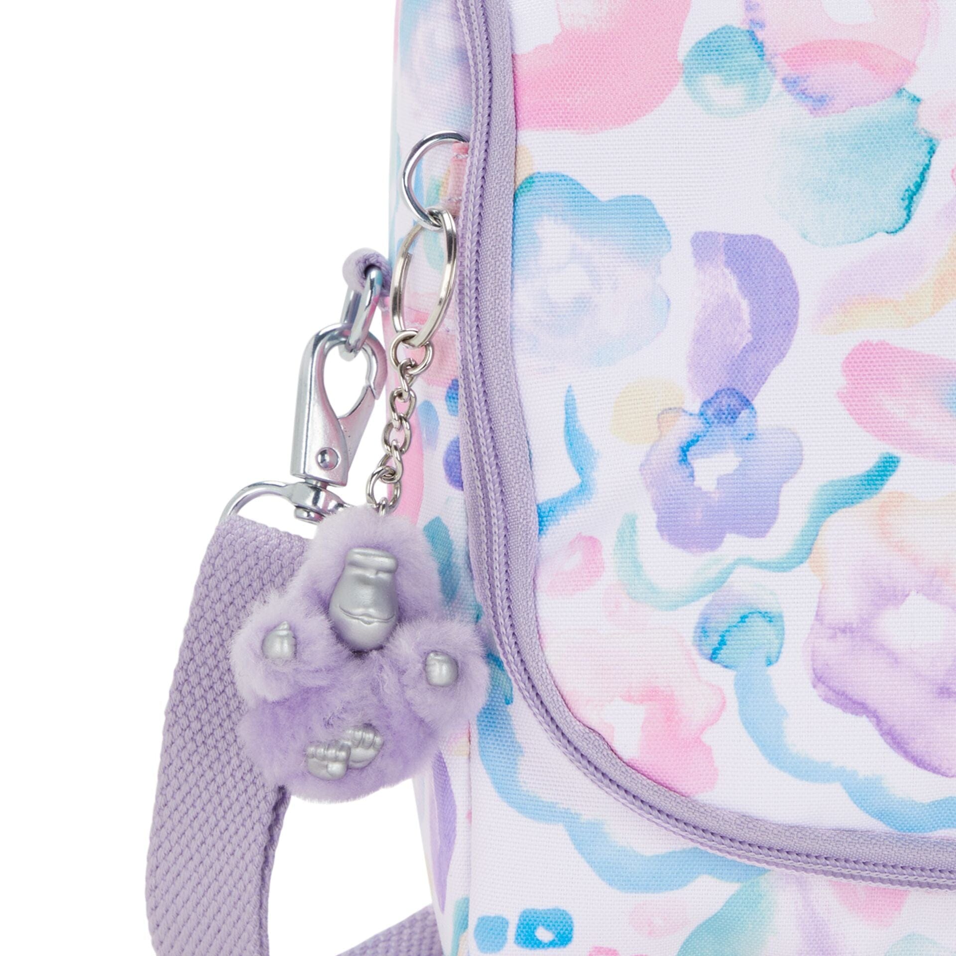 Kipling New Kichirou Aqua Flowers Large Lunch Bag with Trolley Sleeve C2I5749-2FW