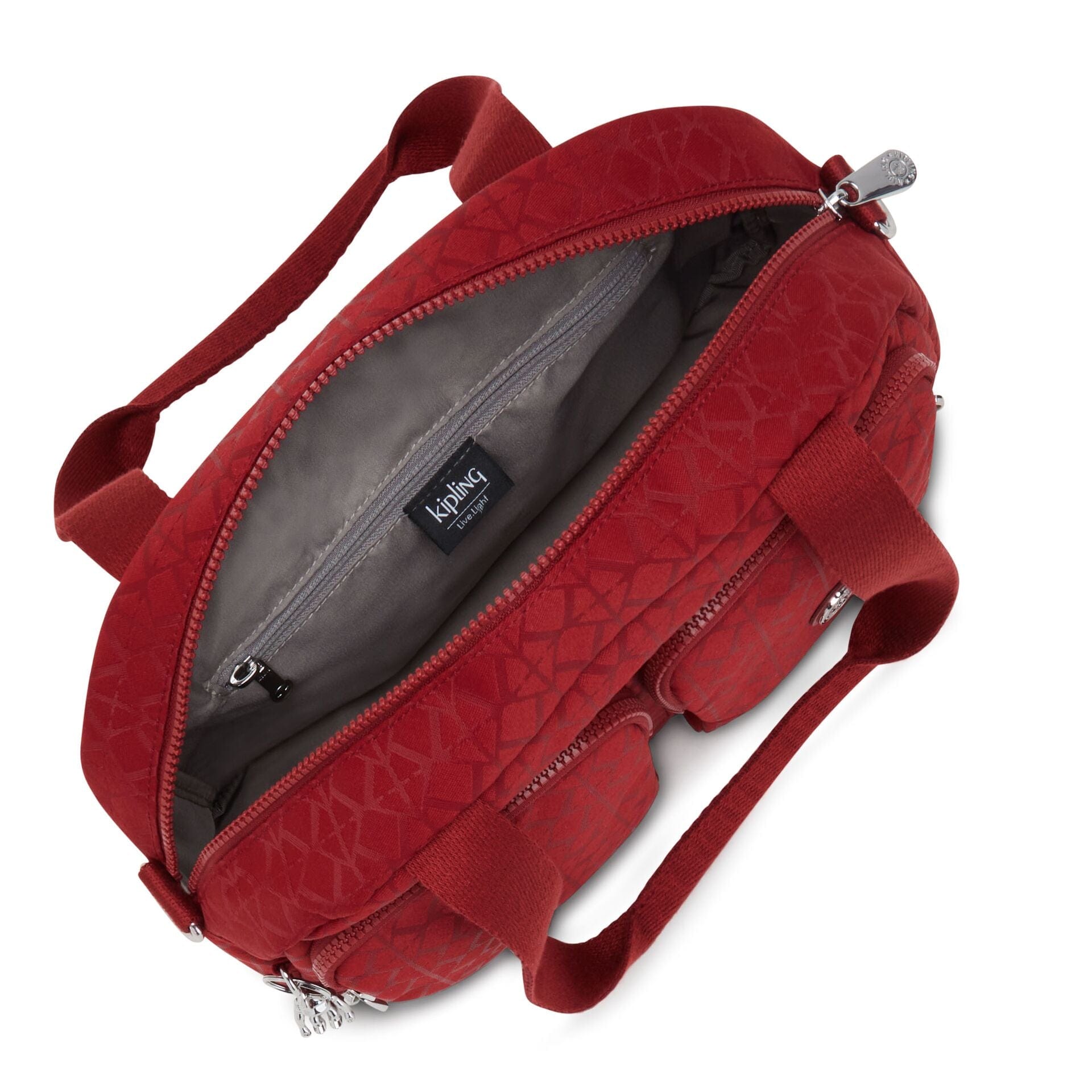 Kipling Cool Defea Signature Red Medium Shoulder Bag C2I6454-Y40