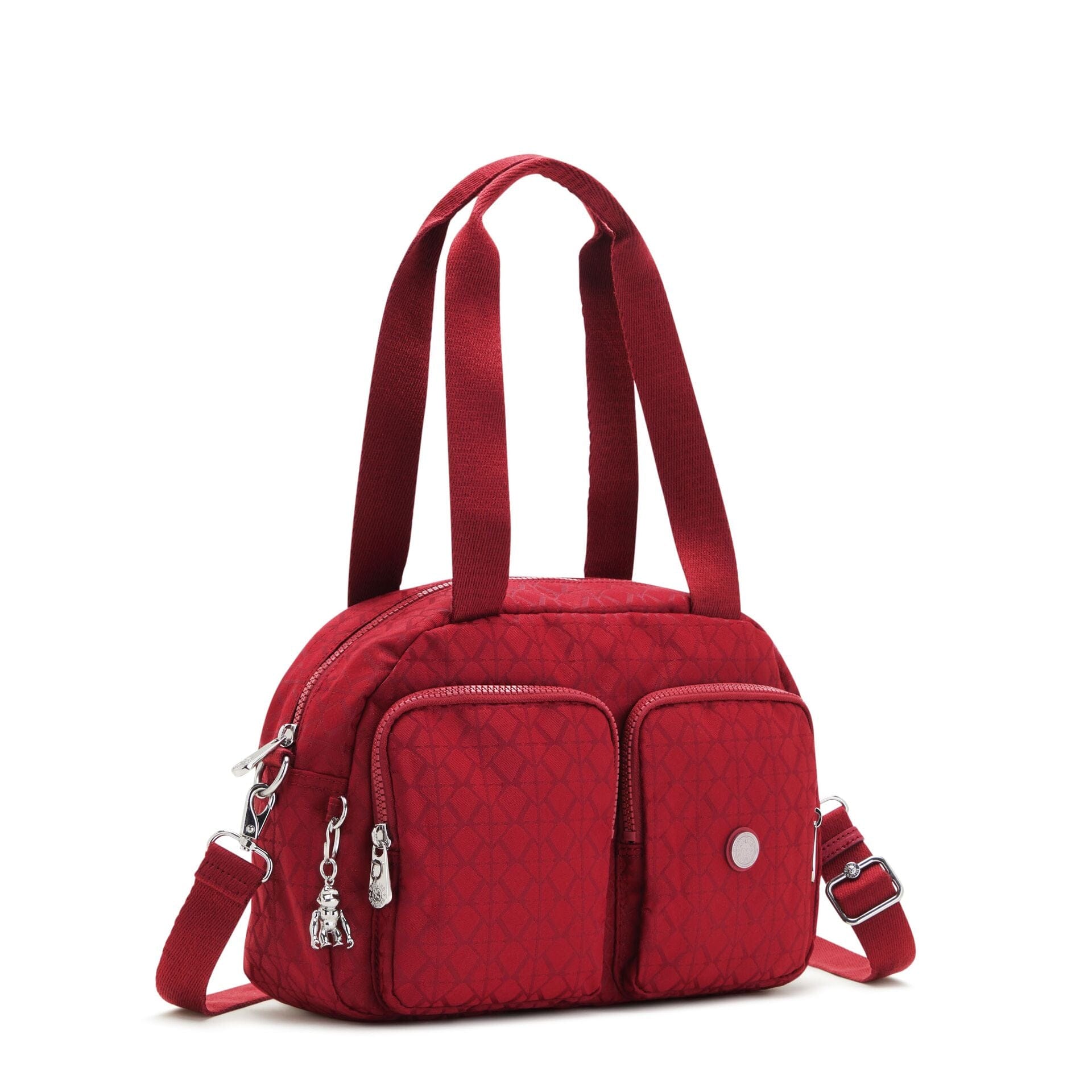 Kipling Cool Defea Signature Red Medium Shoulder Bag C2I6454-Y40