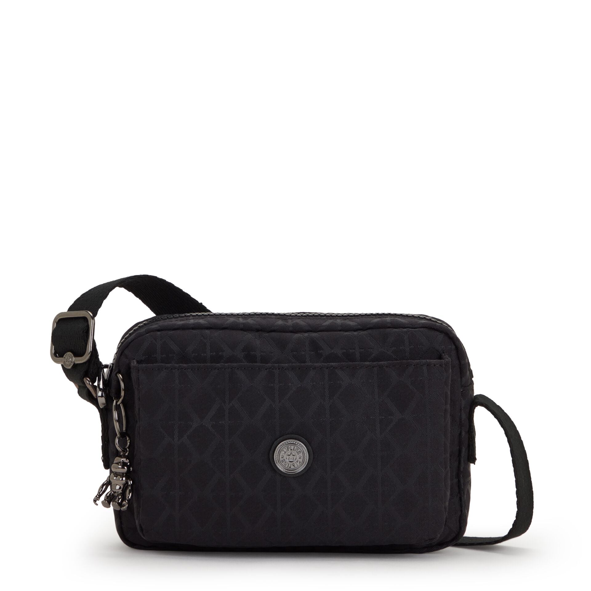 KIPLING-Abanu-Small crossbody-Signature Blk Q-I6770-M34