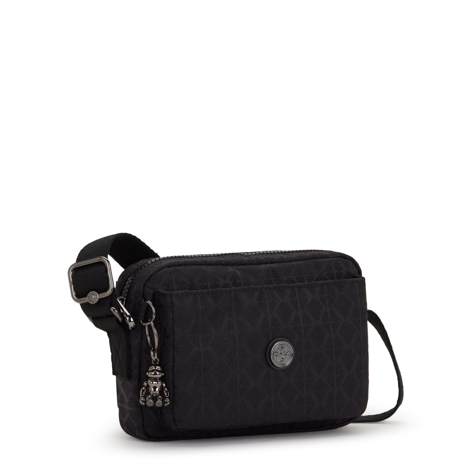 Kipling Abanu Signature Blk Q Small Crossbody Bag C2I6770-M34