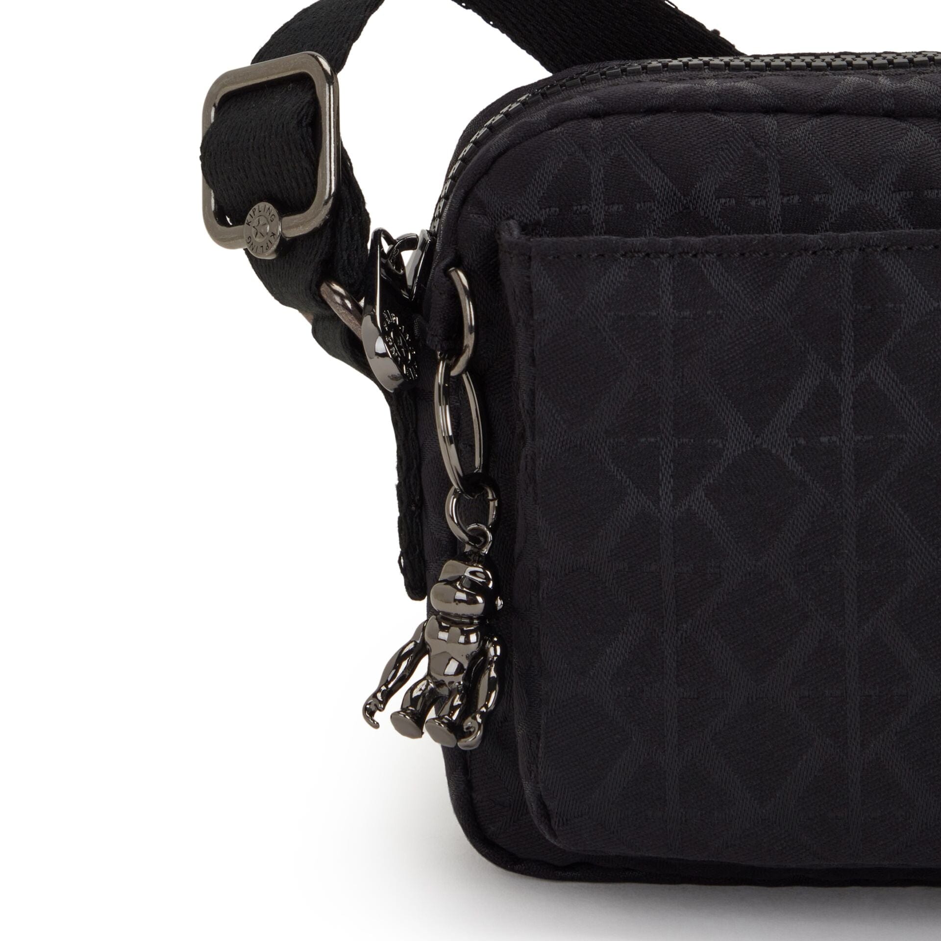 Kipling Abanu Signature Blk Q Small Crossbody Bag C2I6770-M34