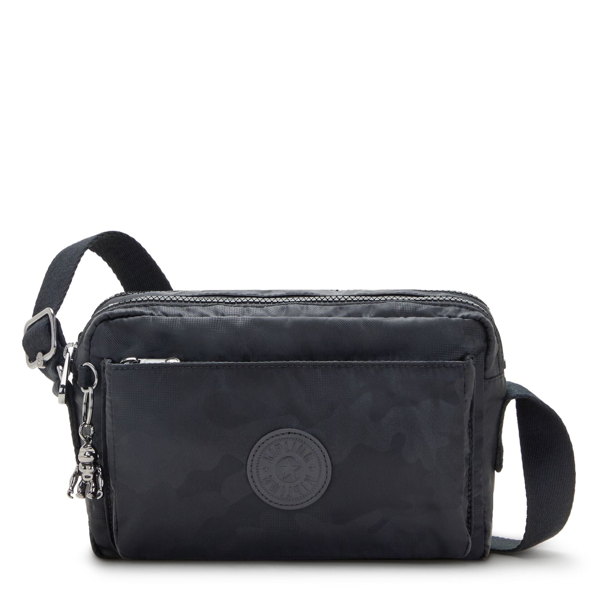 KIPLING- أبانو ام - وسط كروس بودي - اسود كامو Emb-I6847-X42