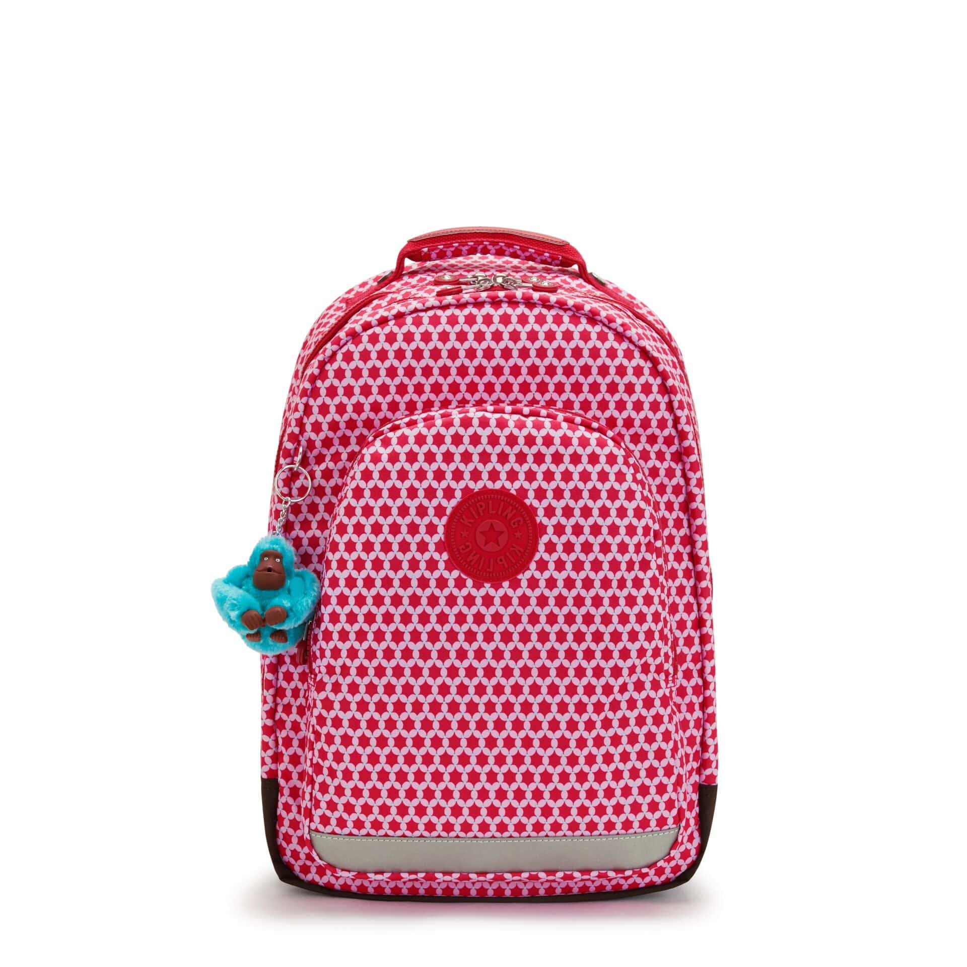 KIPLING-Class Room-Large backpack (with laptop protection)-Starry Dot Prt-I7090-5DT