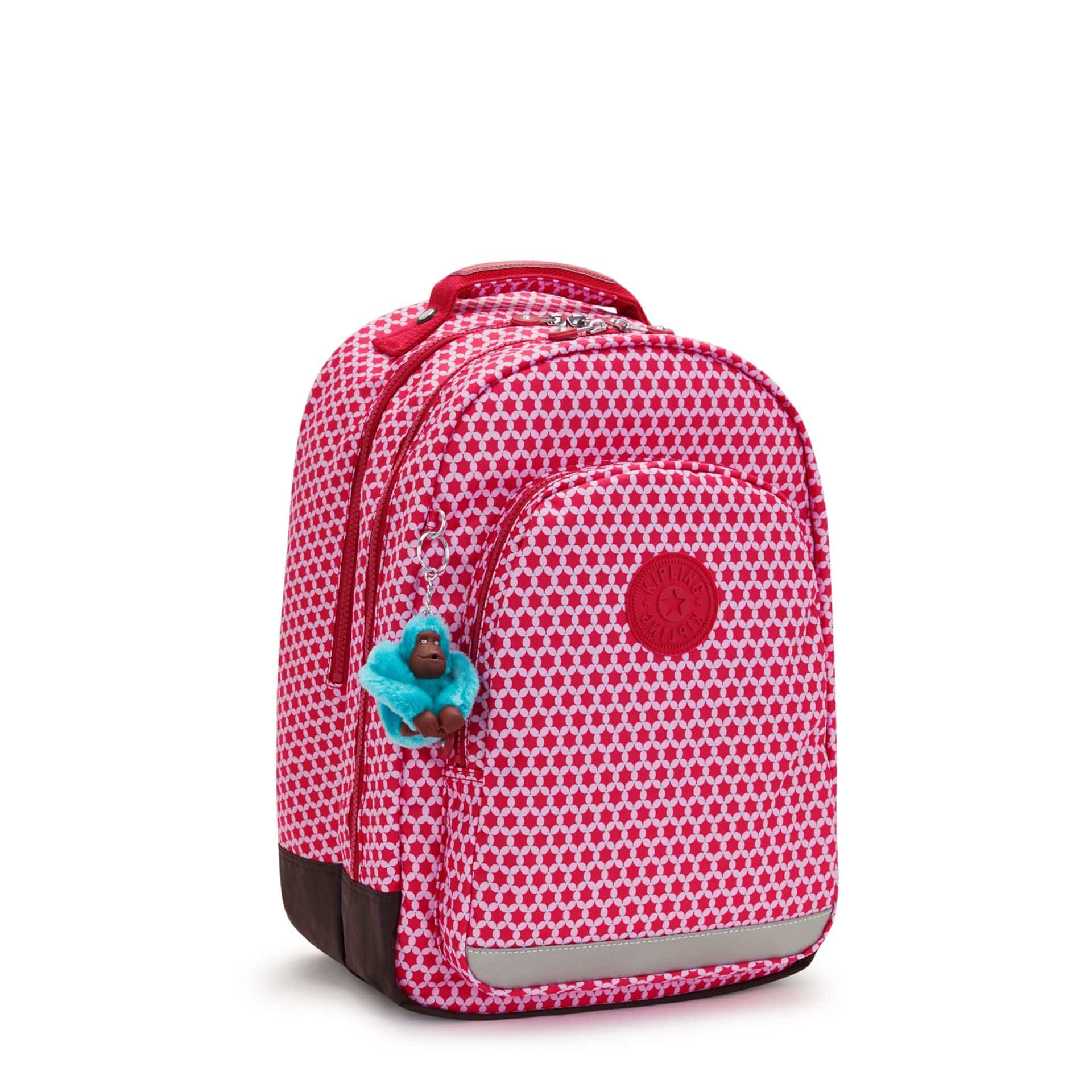 KIPLING-Class Room-Large backpack (with laptop protection)-Starry Dot Prt-I7090-5DT