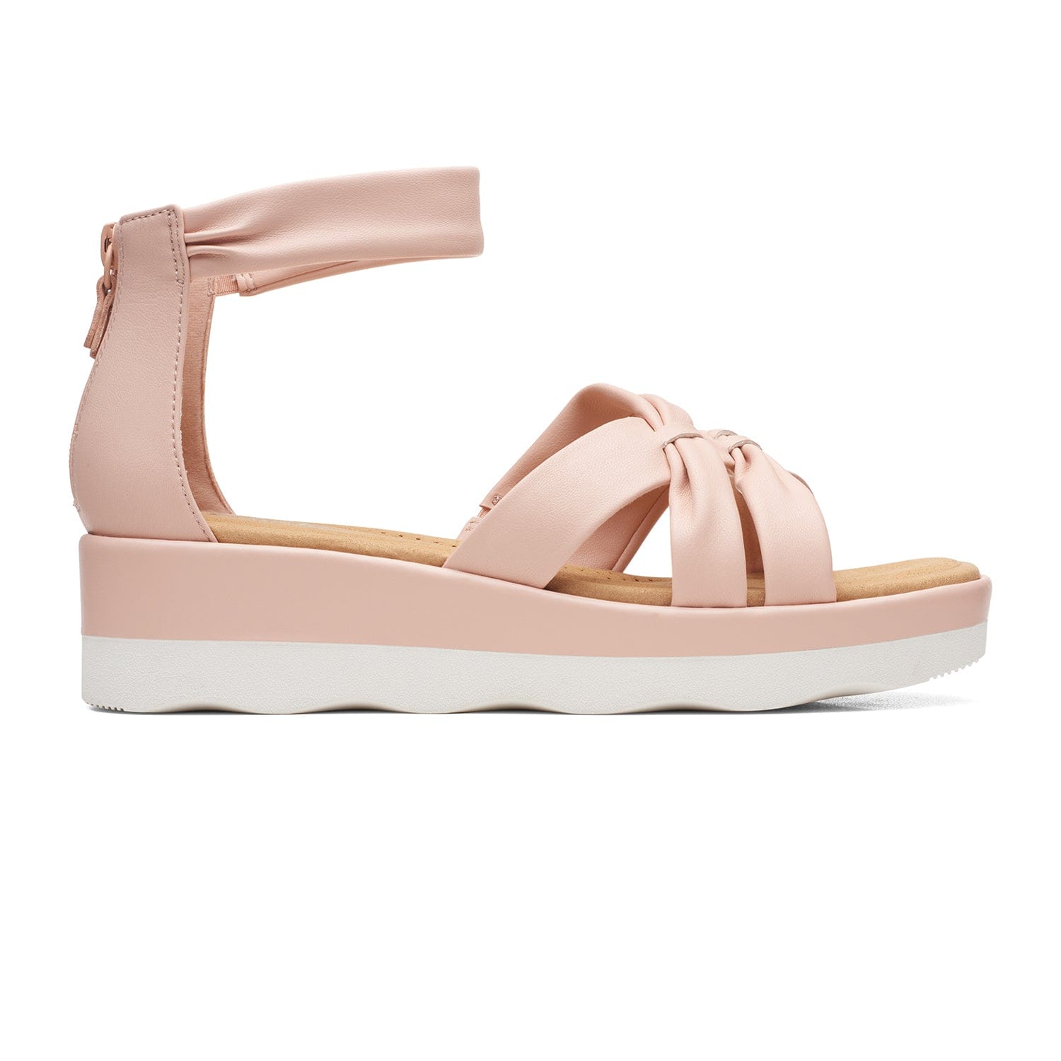 Clarks Clara Rae Sandals - Light Pink - 261652754 - D Width (Standard Fit)