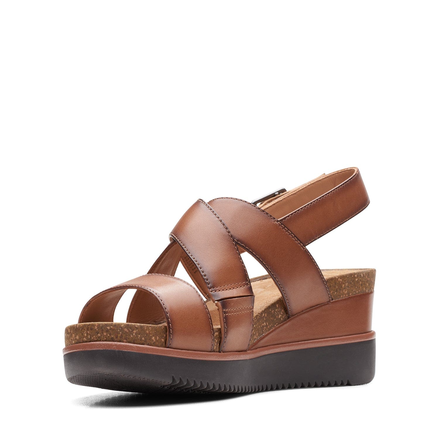 Clarks Lizby Cross Sandals (Wide Fit)