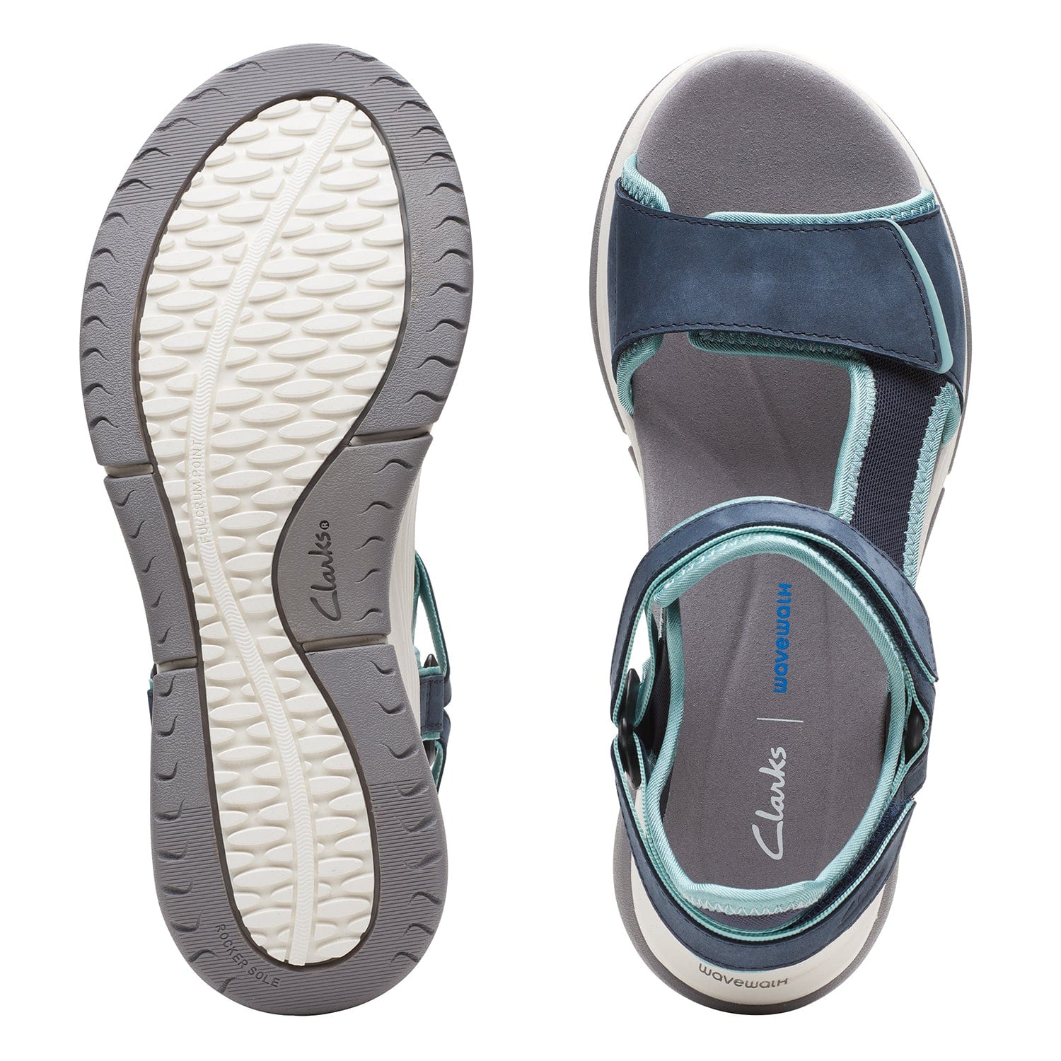 Clarks Wave 2.0 Skip Sandals (Wide Fit)