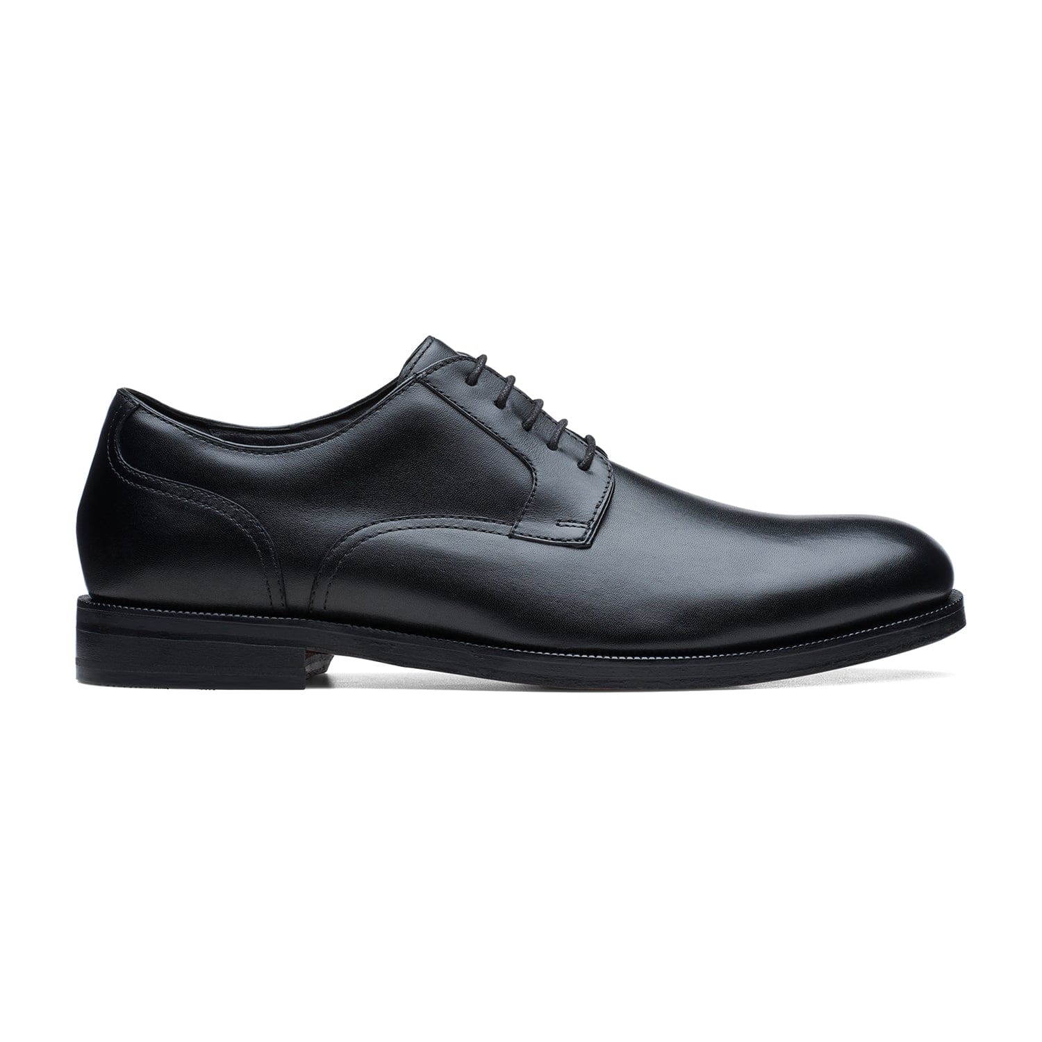 Clarks Craftdean Lace Shoes - Black Leather - 261691797 - G Width (Standard Fit)