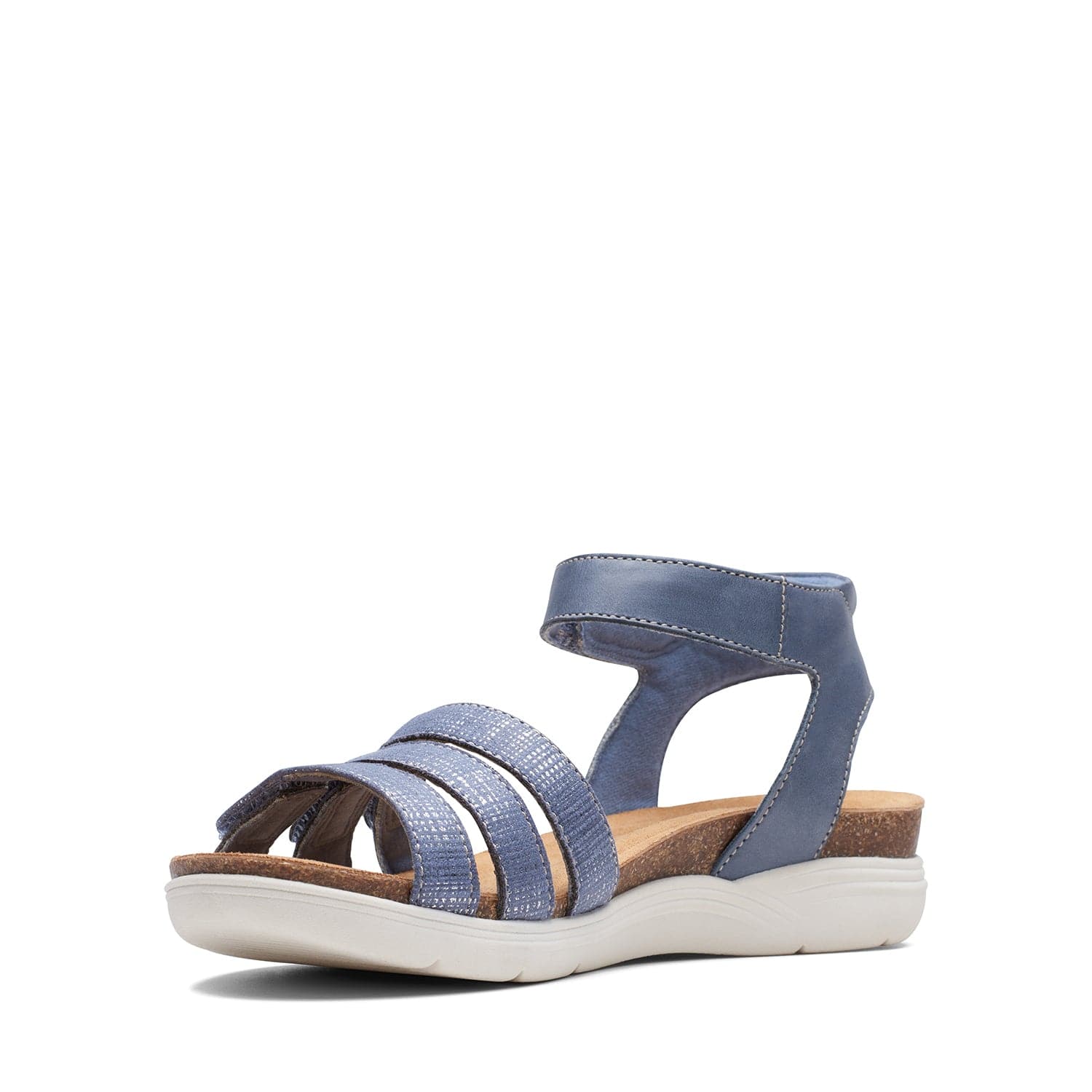 Clarks April Dove Sandals (Wide Fit)