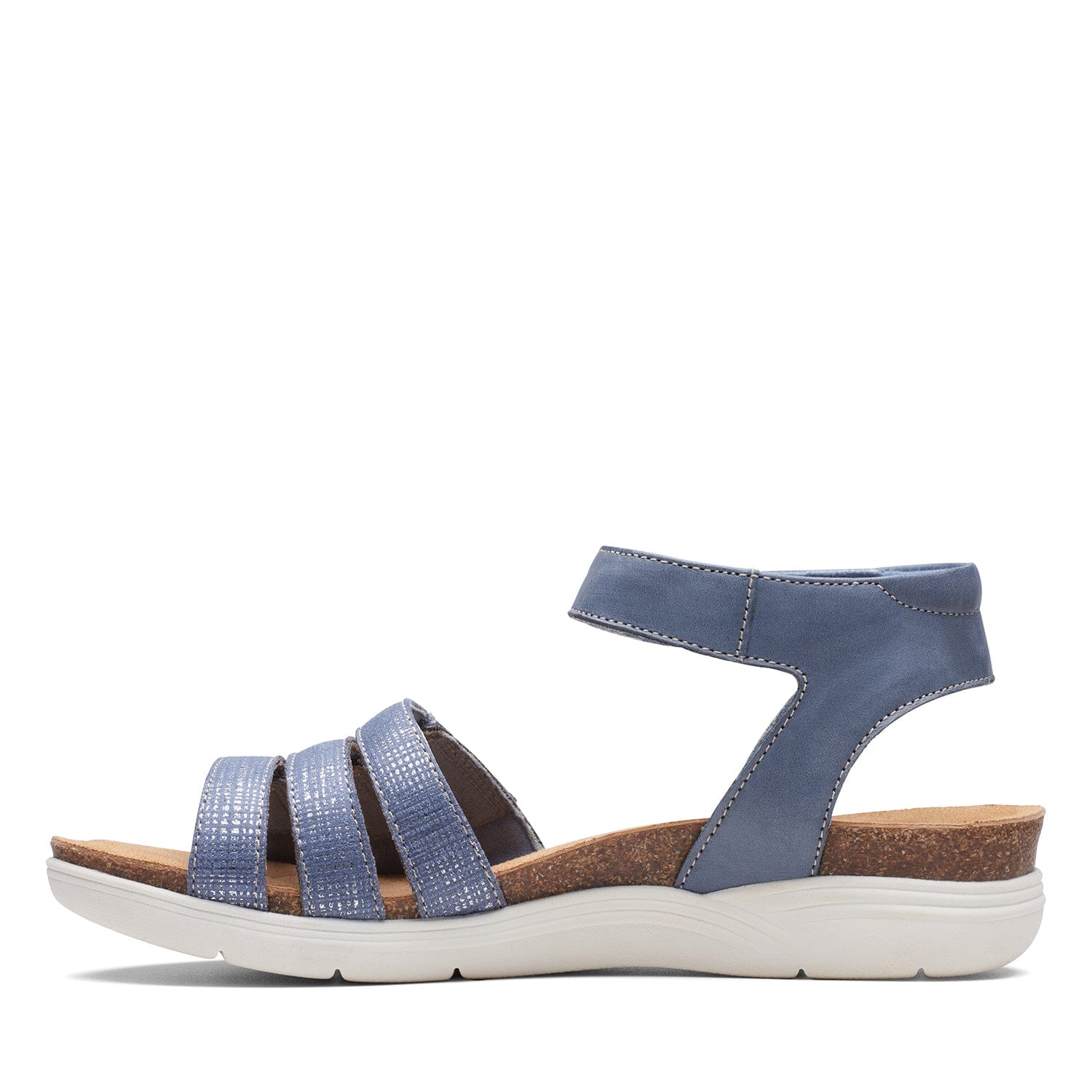 Clarks April Dove Sandals (Wide Fit)