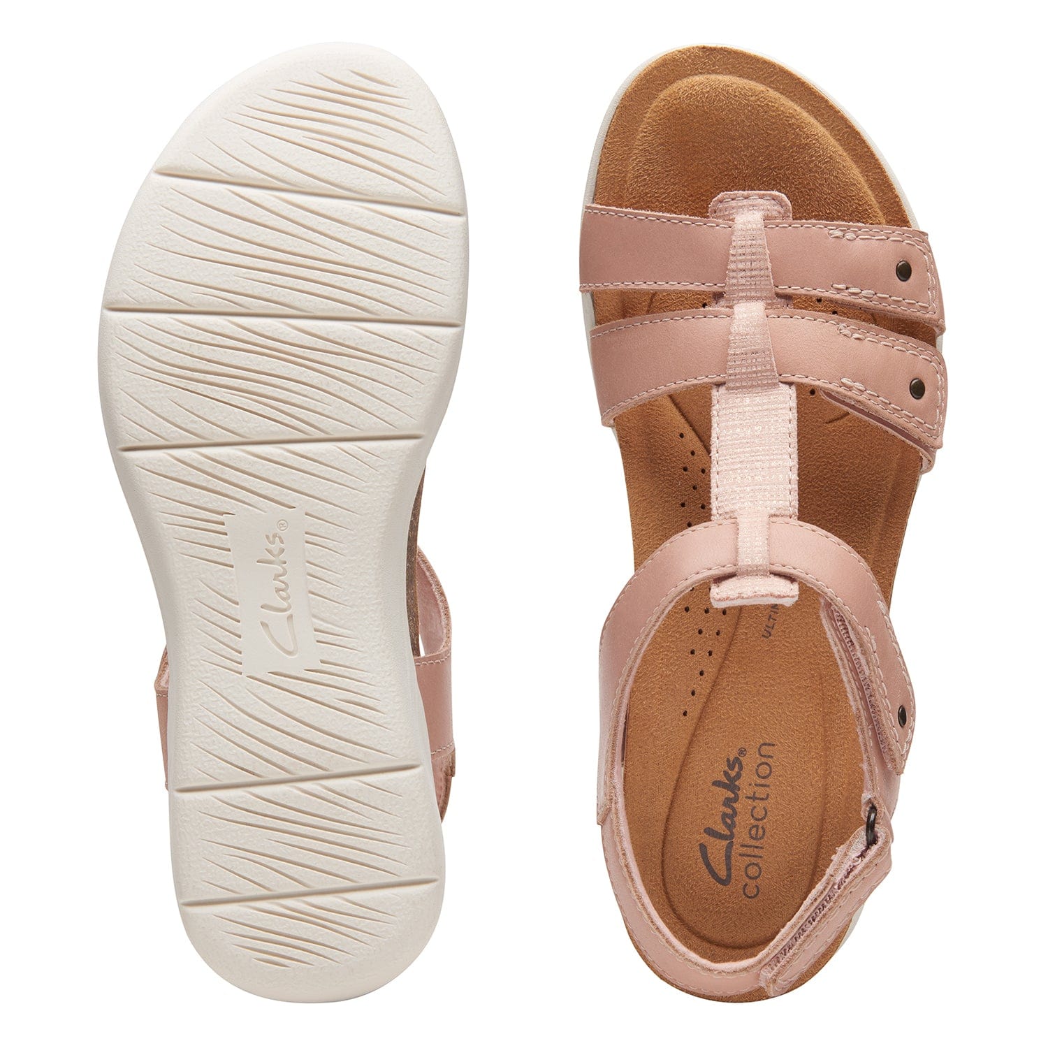 Clarks April Cove Sandals (Wide Fit)