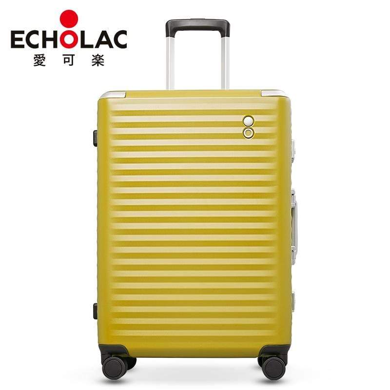 Echolac Celestra 24" 4 Double Wheel Check-In Luggage Trolley Yellow - PC183 Yellow 24