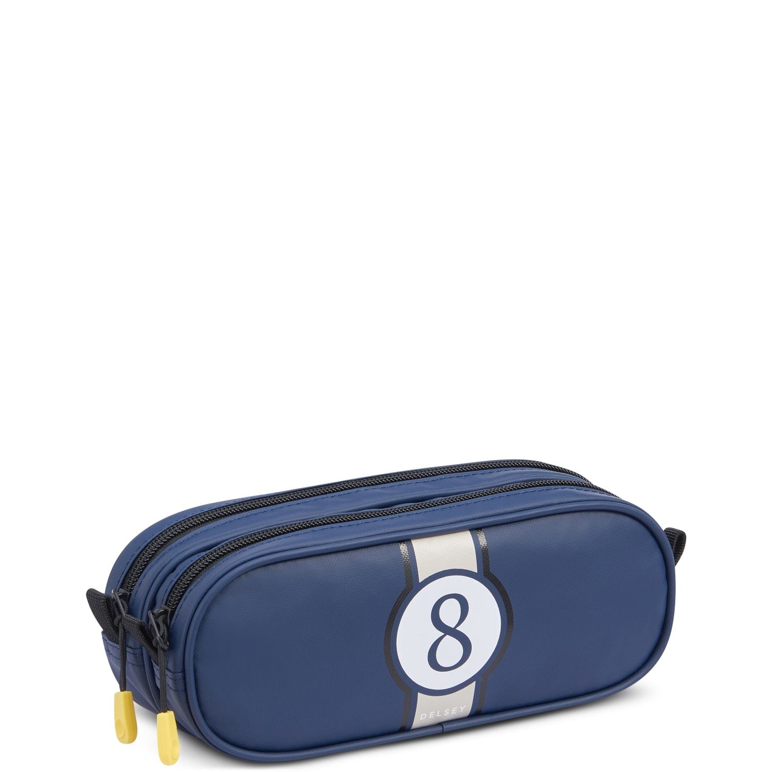 Delsey BTS 2023 Top Zip Opening Pencil Case 2 Compartment Blue Printing 00338917312