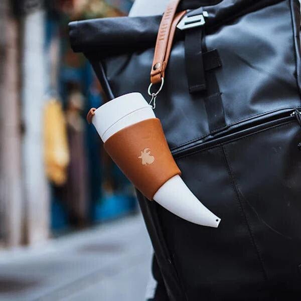 Goat Story Mug Brown Real Leather 470Ml