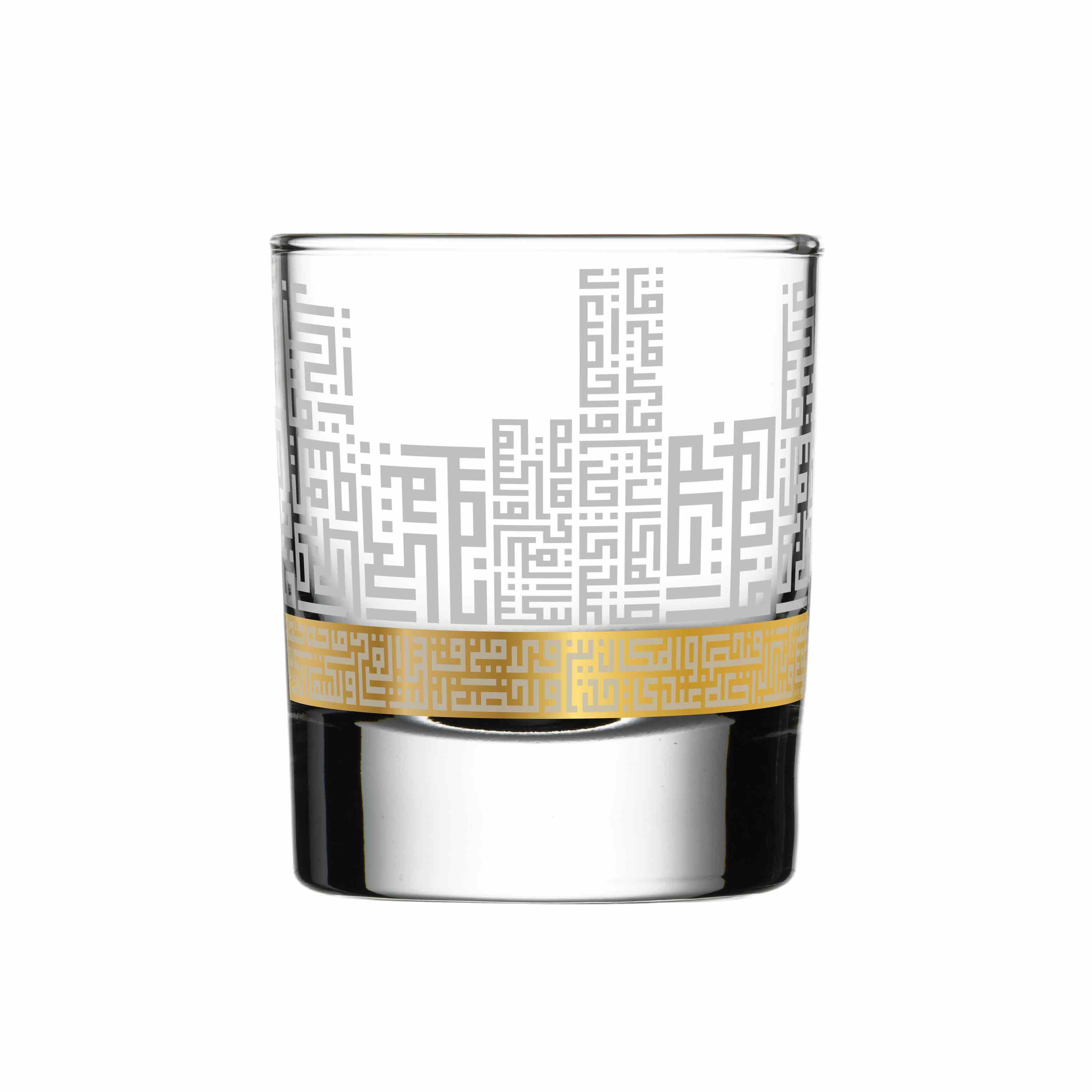 Dimlaj Abraj Set of 6 Pcs Short Tumblers (Gold)