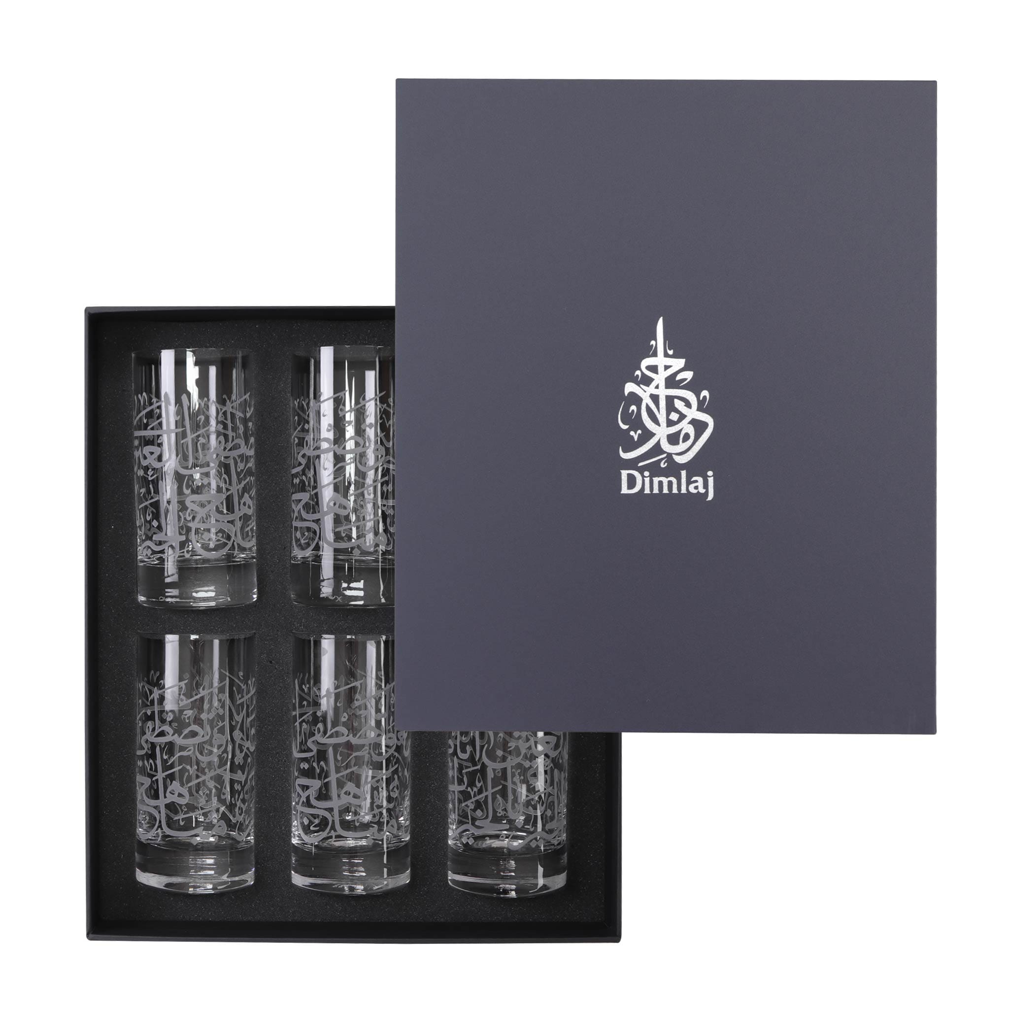 Dimlaj Thuluth Set of 6 Pcs Higball Tumblers (Engraved)