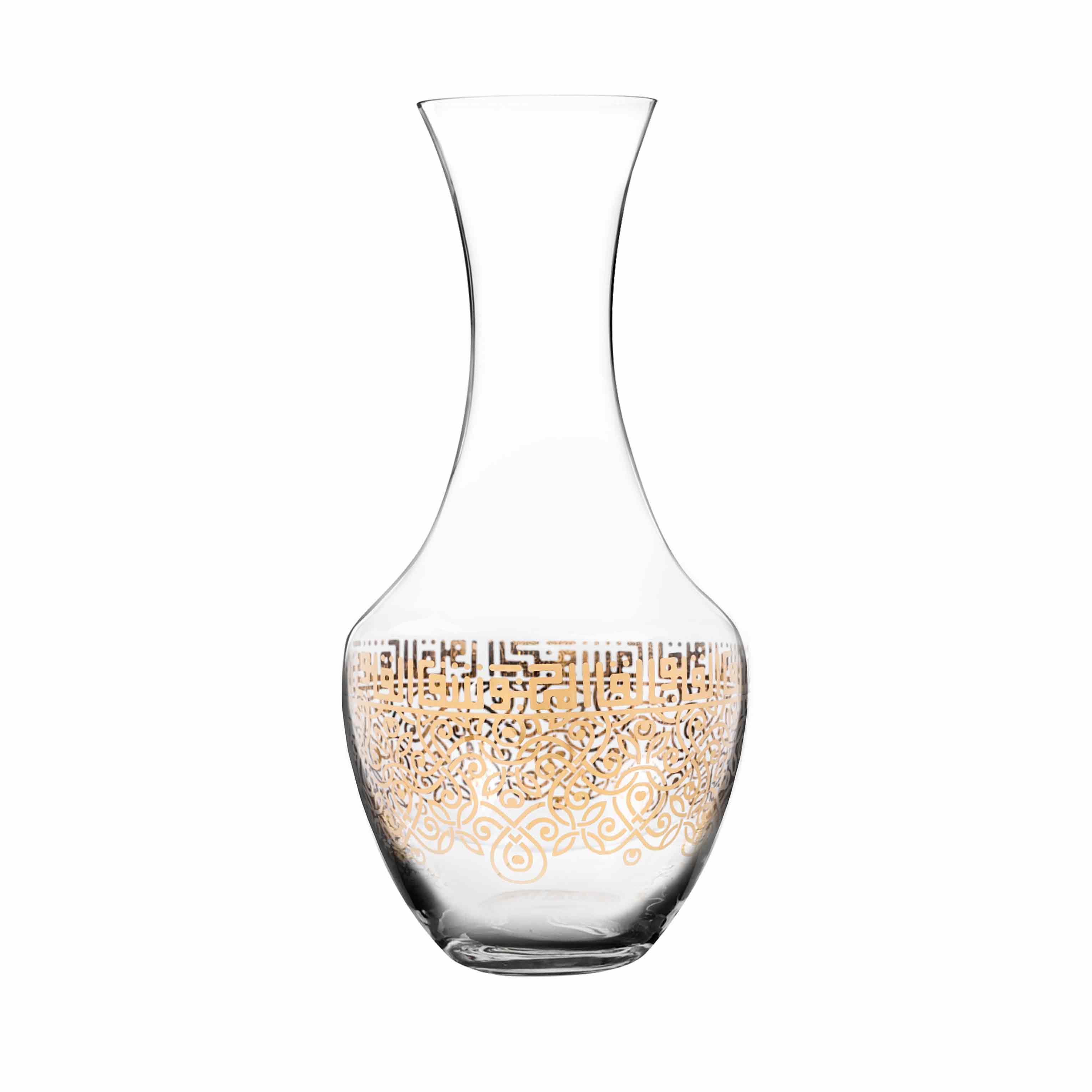 Dimlaj Shafa Crystal Decanter 1.5L (Gold)