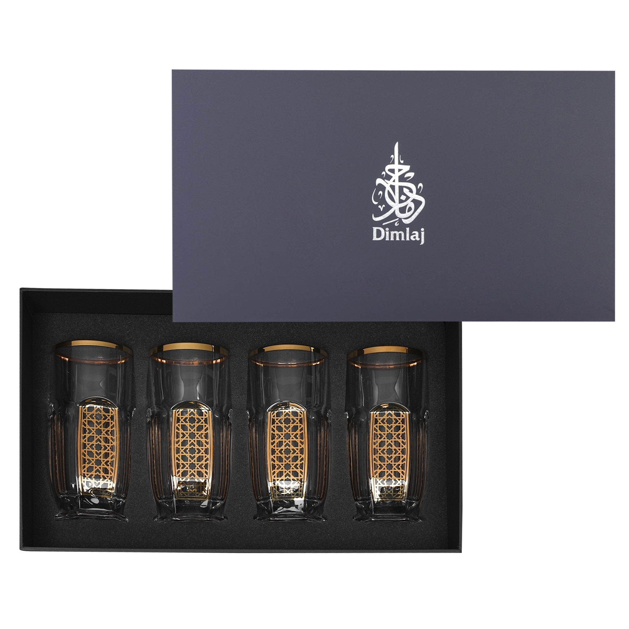 Dimlaj Cordoba Set of 4 Pcs Tumblers (Gold)