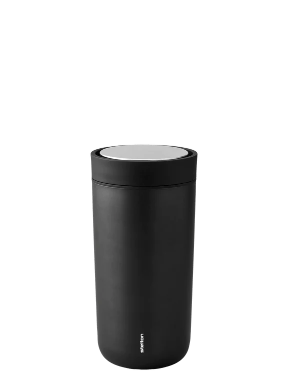 Stelton To-Go Click vacuum insulated cup 0.4 L black/metallic 685-16