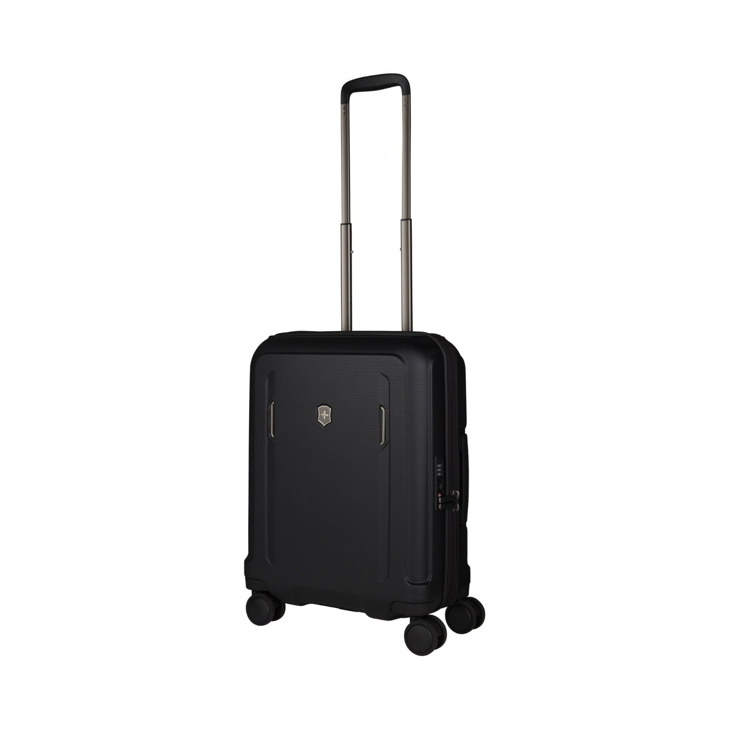 Victorinox Werks Traveler 6.0 55cm Hardside قابل للتوسيع 4 عجلات مزدوجة خفيفة الوزن عربة المقصورة العالمية عربة الأمتعة أسود - 609968