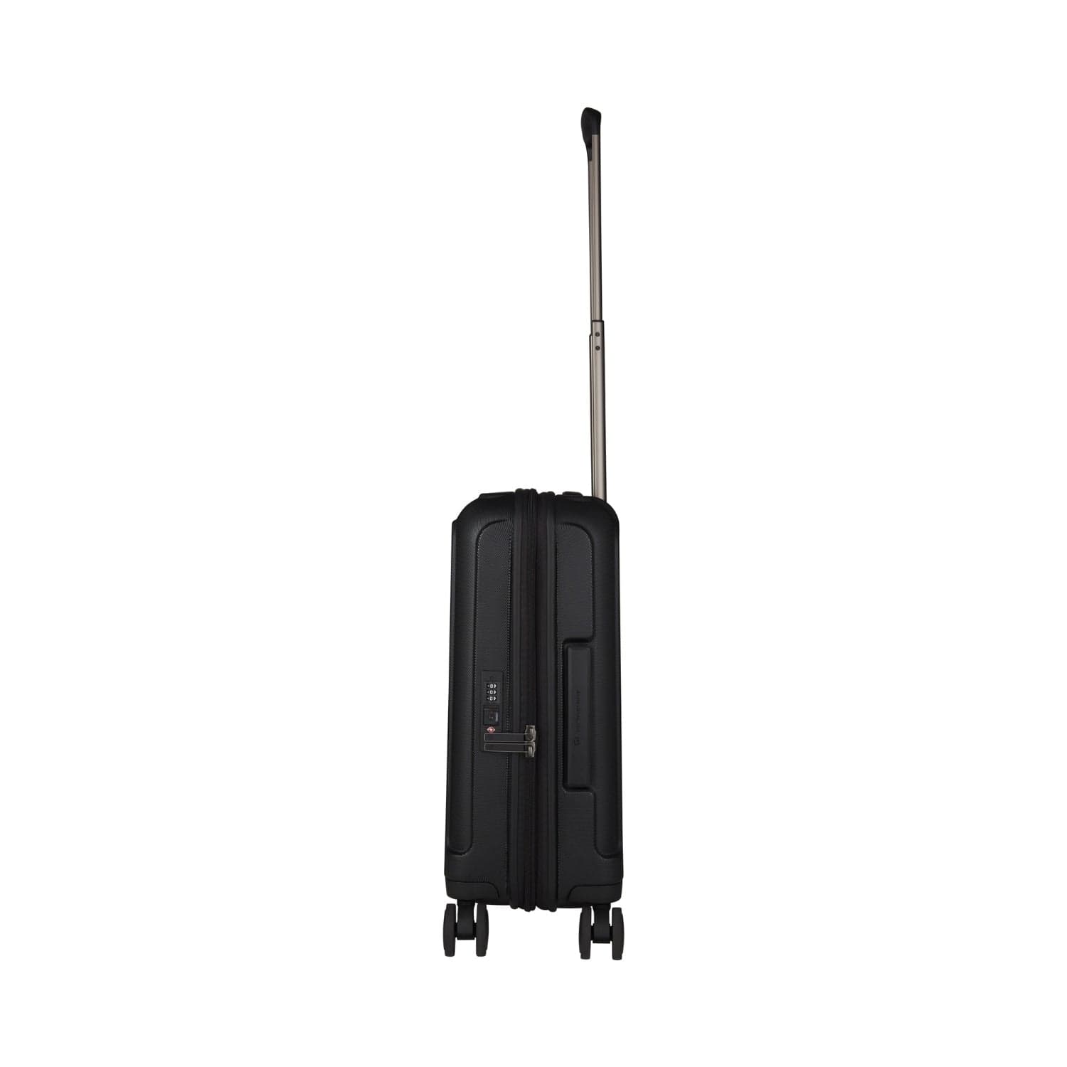 Victorinox Werks Traveler 6.0 55cm Hardside قابل للتوسيع 4 عجلات مزدوجة خفيفة الوزن عربة المقصورة العالمية عربة الأمتعة أسود - 609968