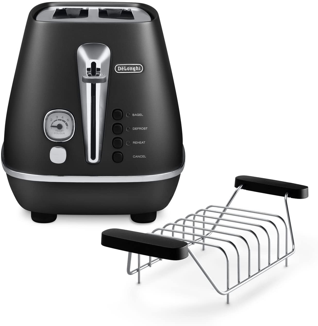 De'Longhi Distinta Toaster With Bun Warming CTI2103.BK+BUN WARMING - Jashanmal Home