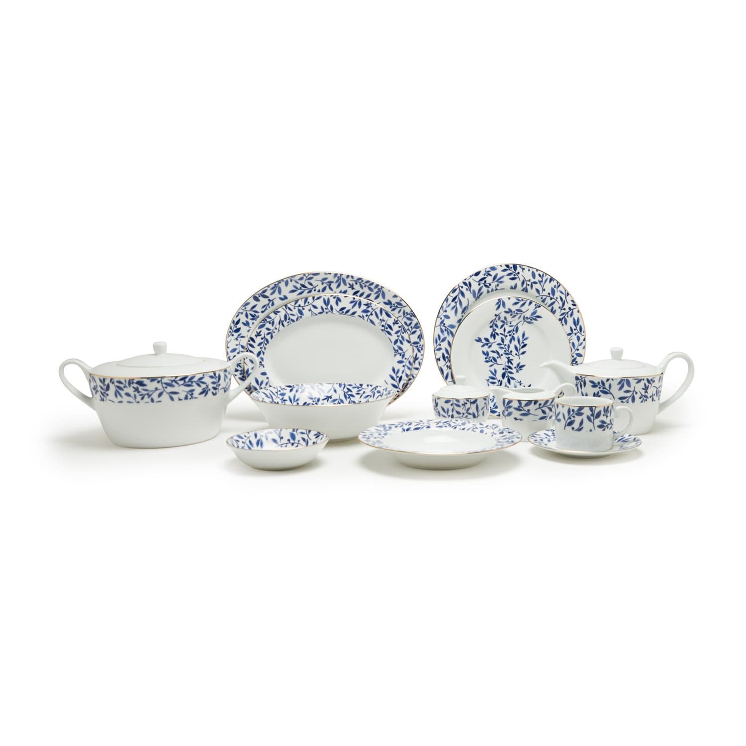 Imogene Blue 59Pc Dinner Set - Imog-59Ds