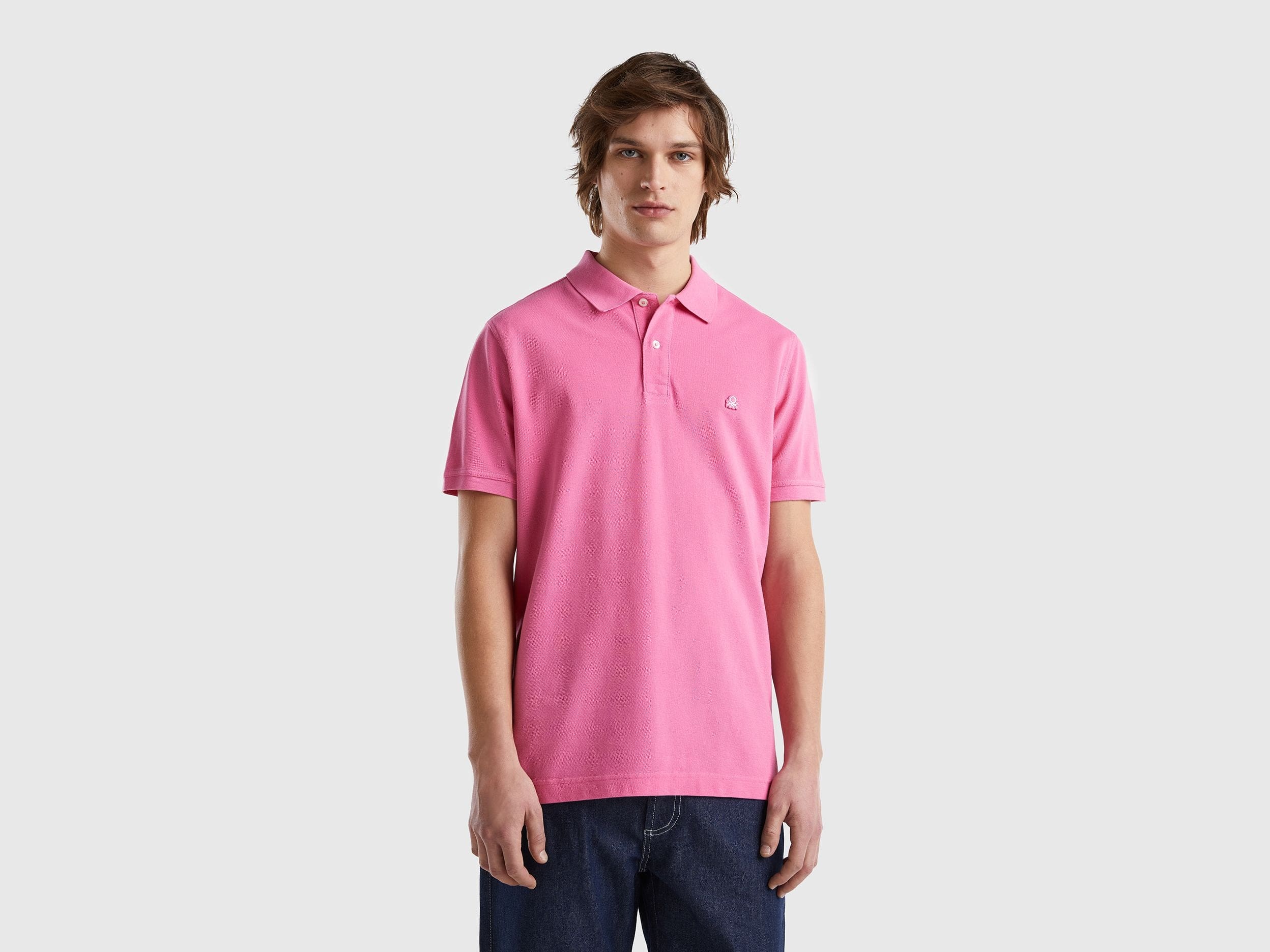 Short sleeve polo in 100% cotton