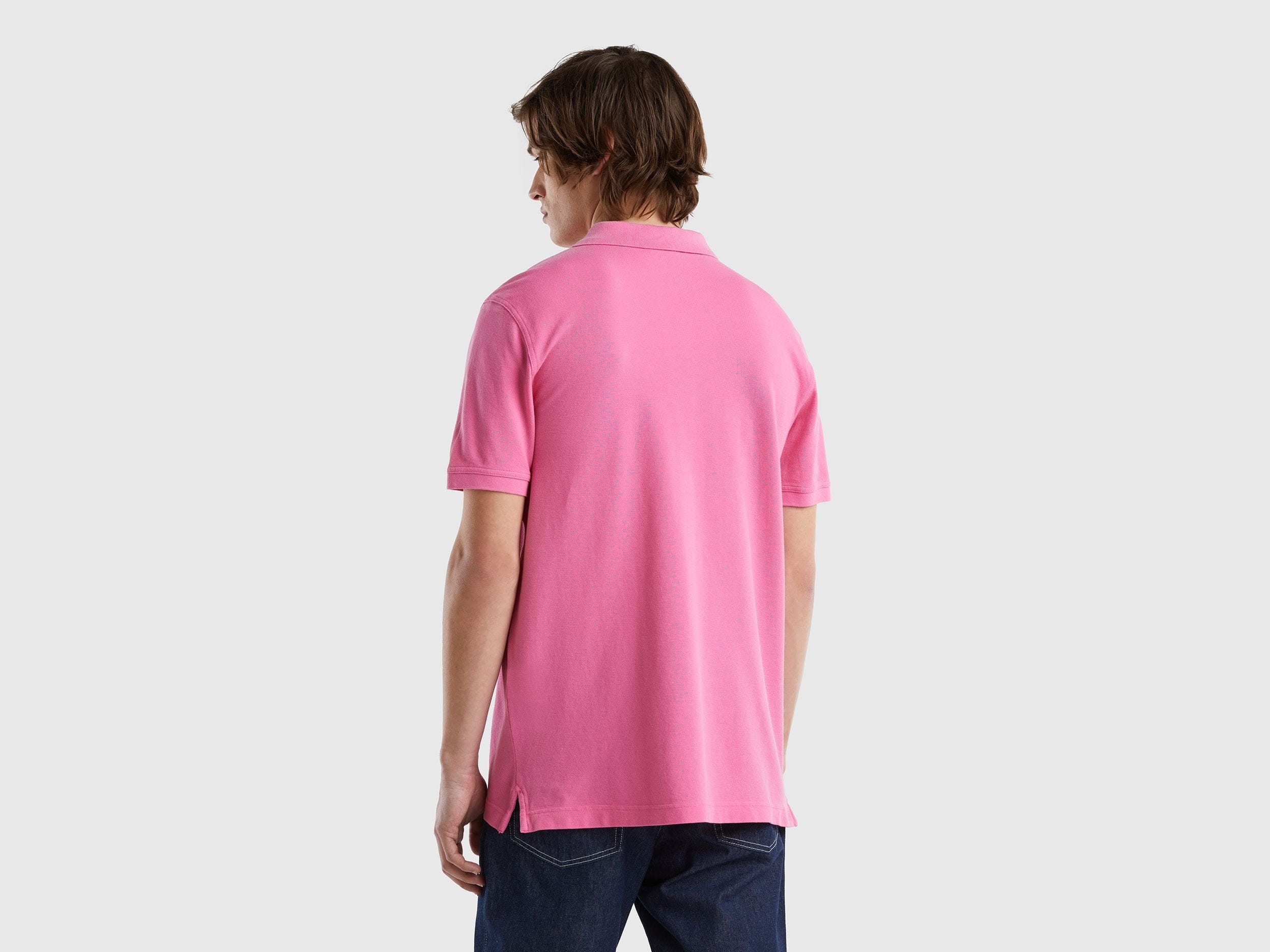 Short sleeve polo in 100% cotton