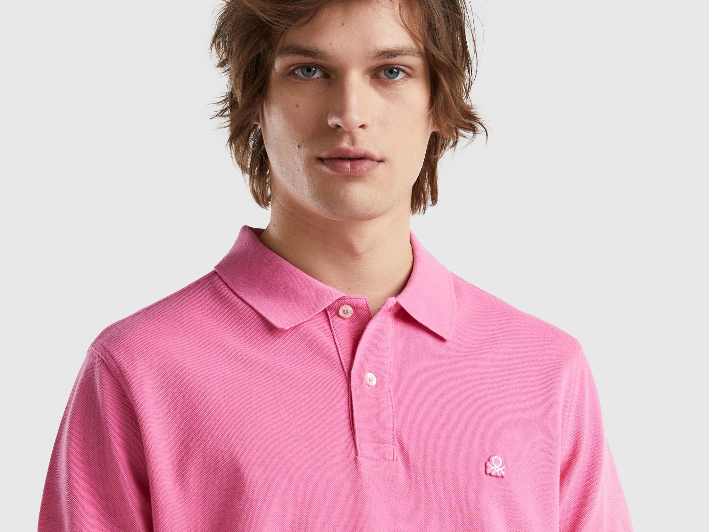 Short sleeve polo in 100% cotton