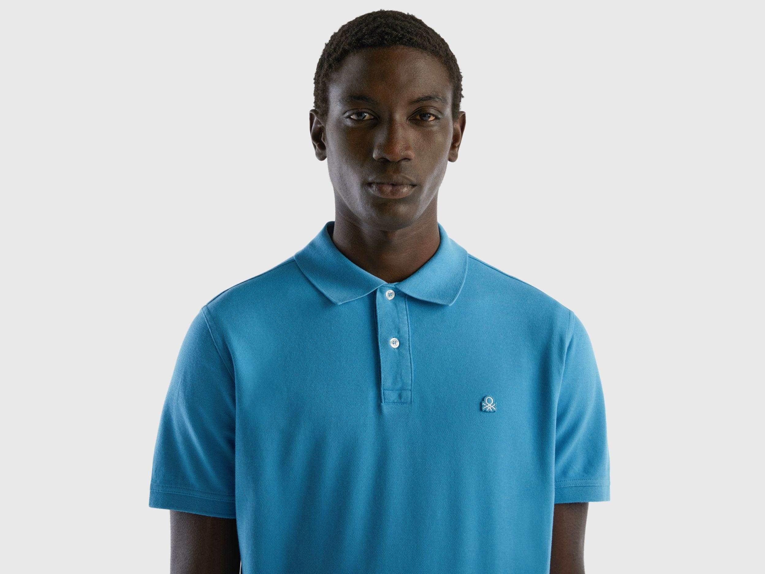 Short sleeve polo in 100% cotton