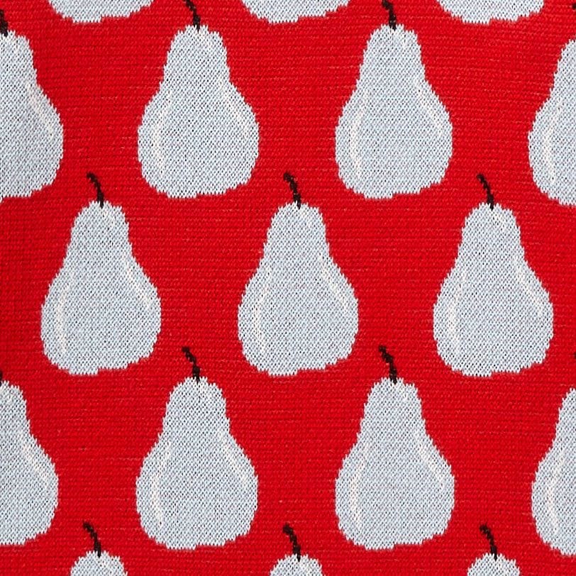 Sweater with fruit pattern